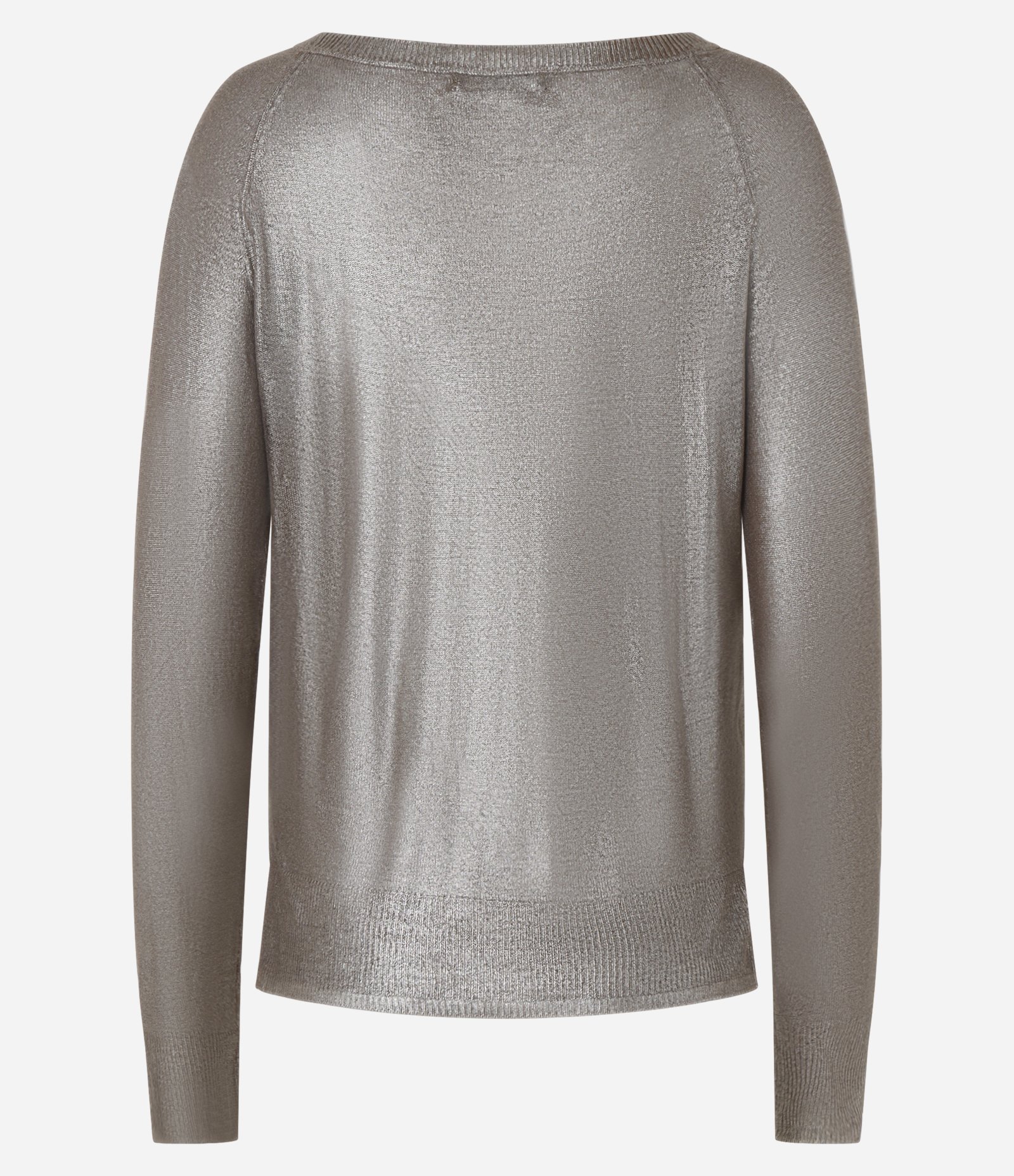 Blusa em Tricô com Cava Raglan e Foil 7