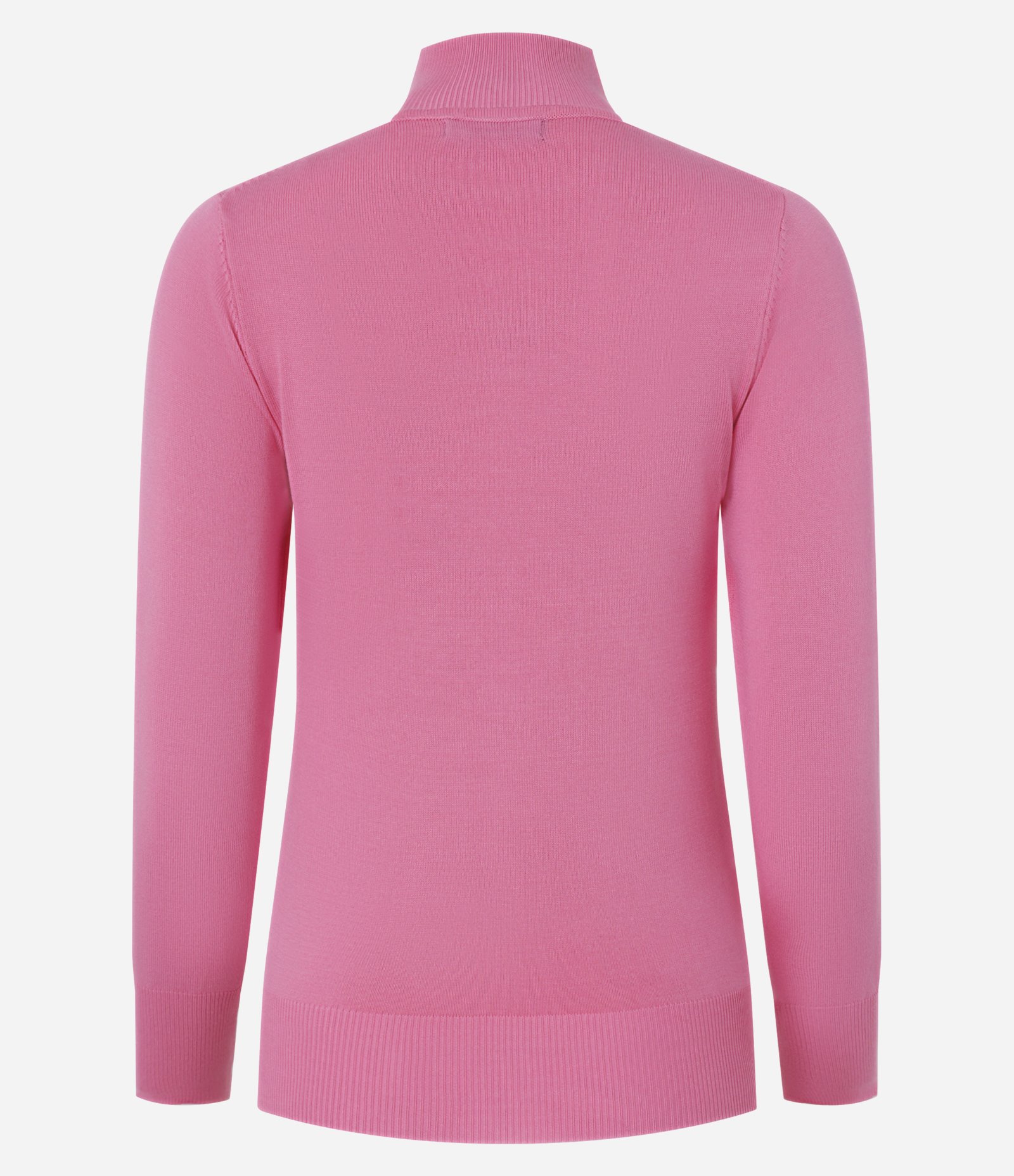 Blusa em Viscose com Gola Alta e Lacinho Bordado Rosa 6