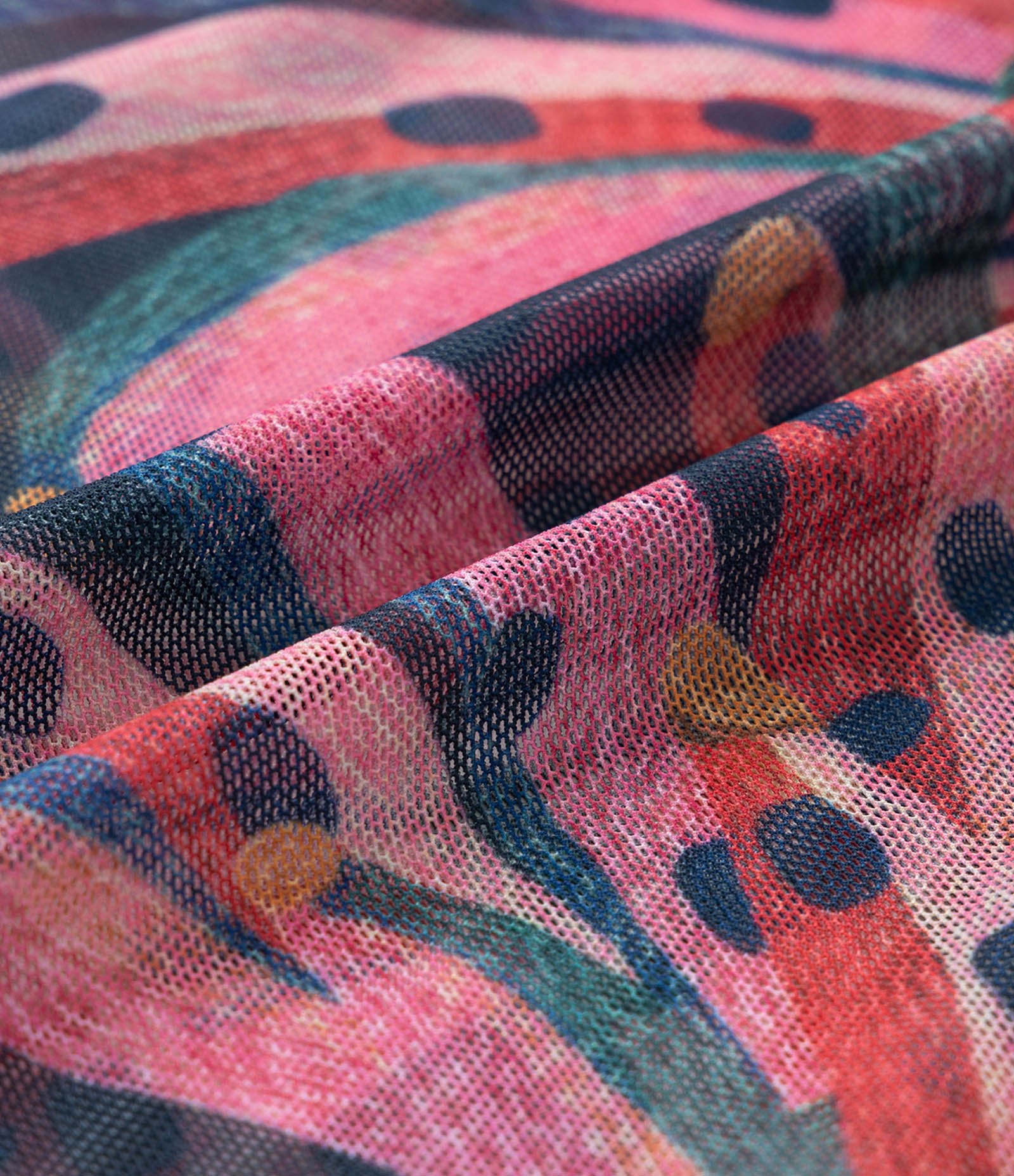 Saída de Praia Vestido em Tule Estampado de Bananas Curve & Plus Size Multicores 6