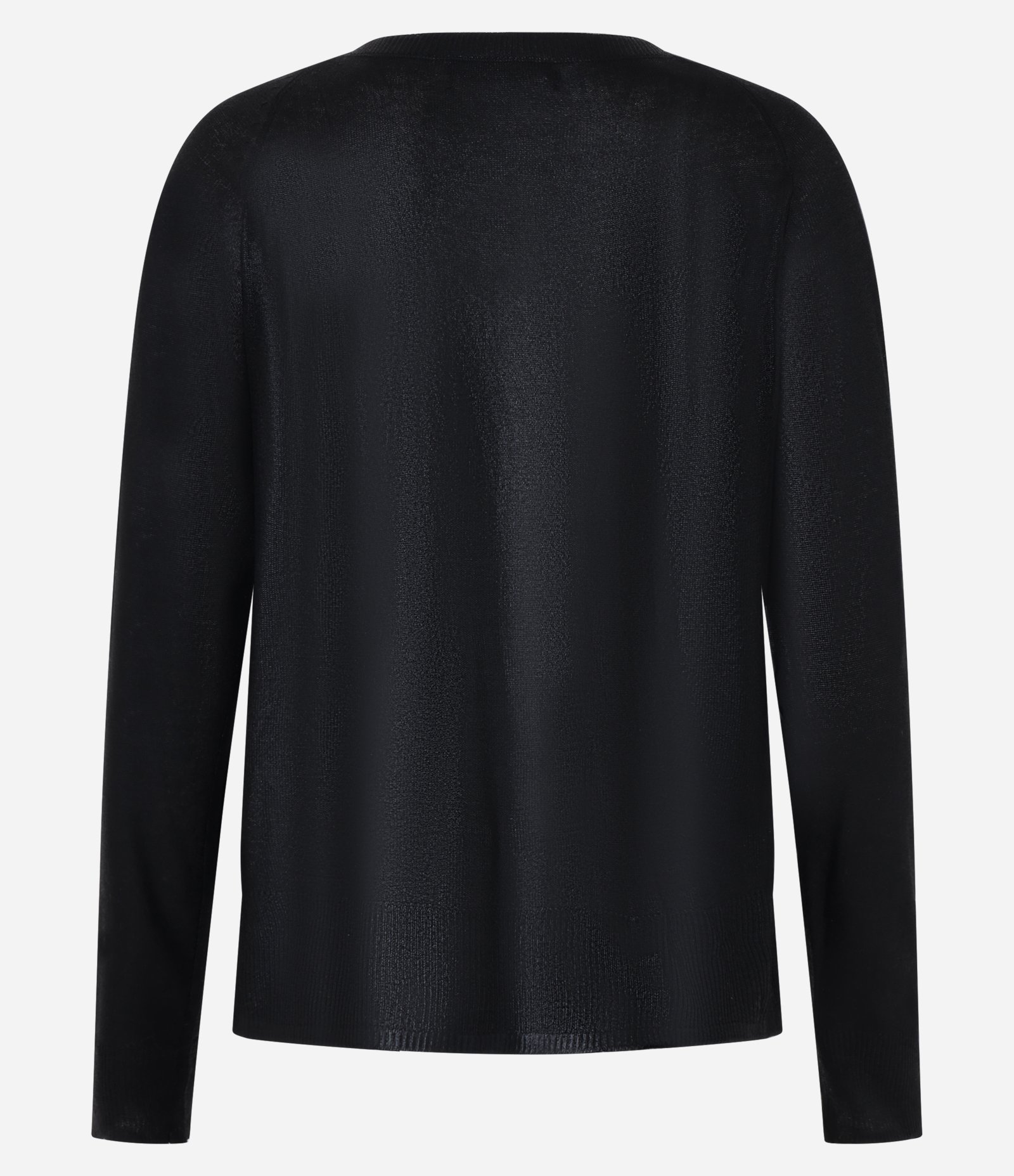 Blusa em Tricô com Cava Raglan e Foil Preto 9
