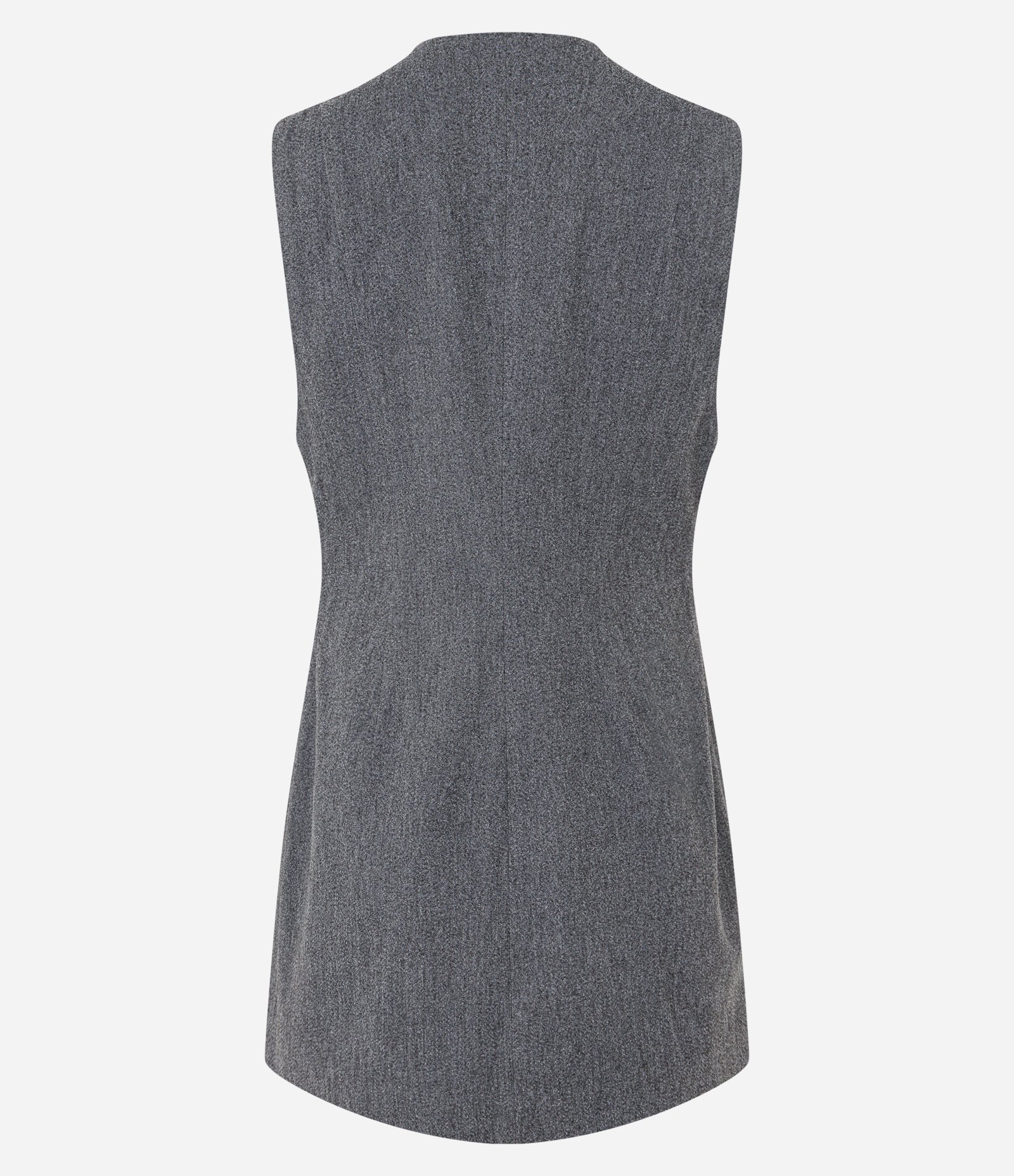 Vestido Salopete com Botões e Bolsos Frontais Cinza 6