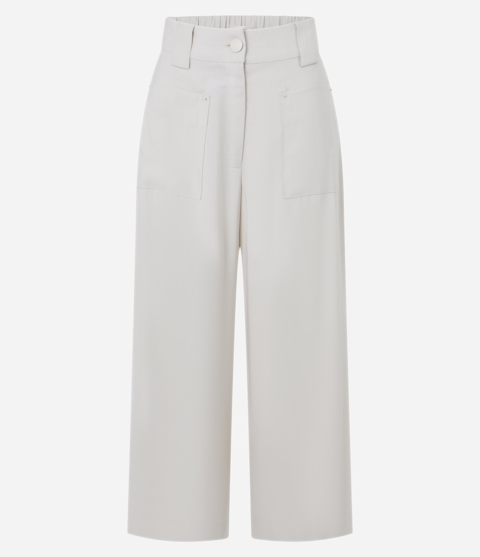 Calça Pantacourt com Amarração Frontal Branco 5
