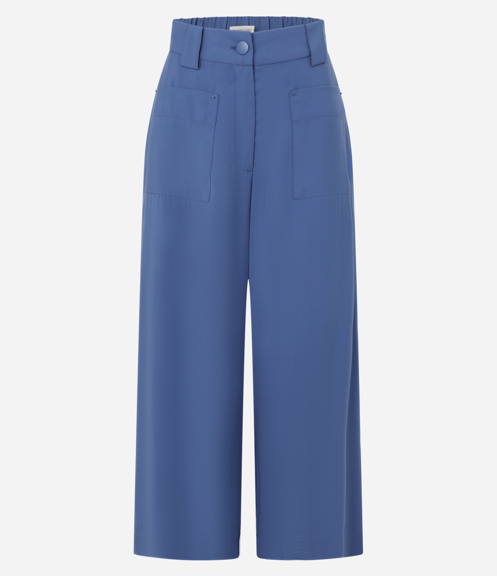 Calça Pantacourt com Amarração Frontal Azul 5