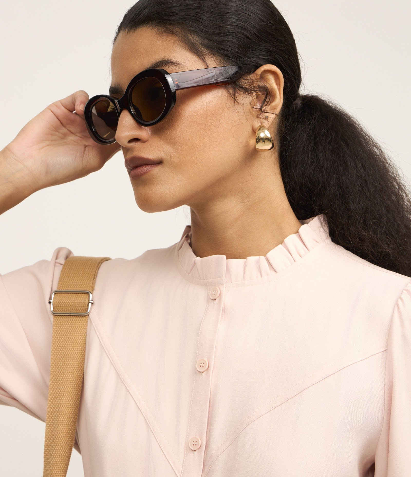 Vestido Midi em Viscose com Babado Marias Rosa 4