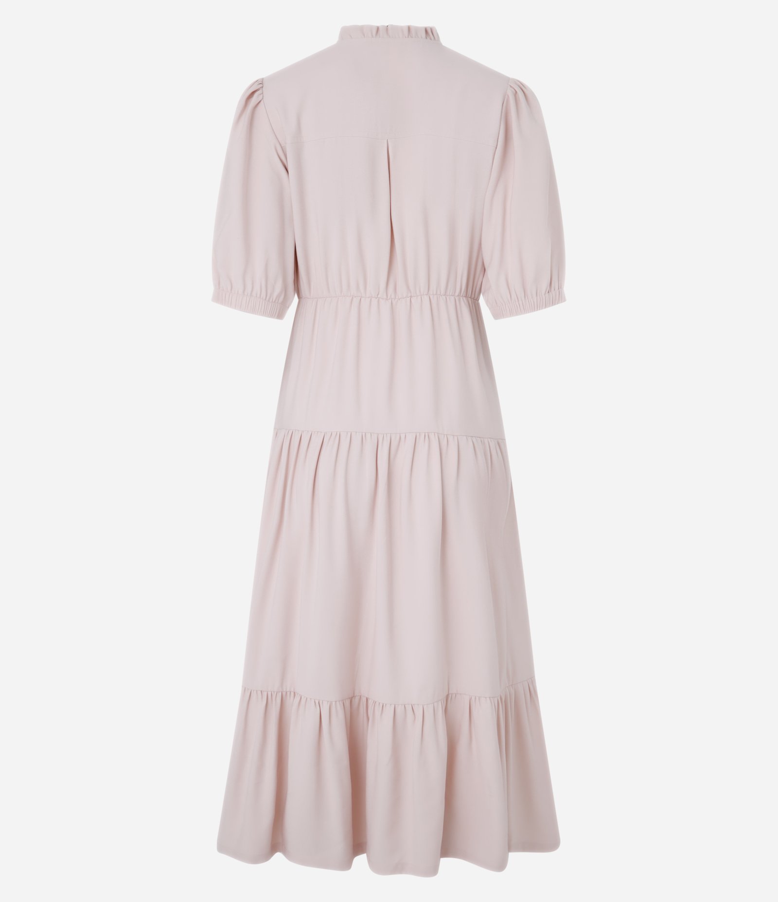 Vestido Midi em Viscose com Babado Marias Rosa 6