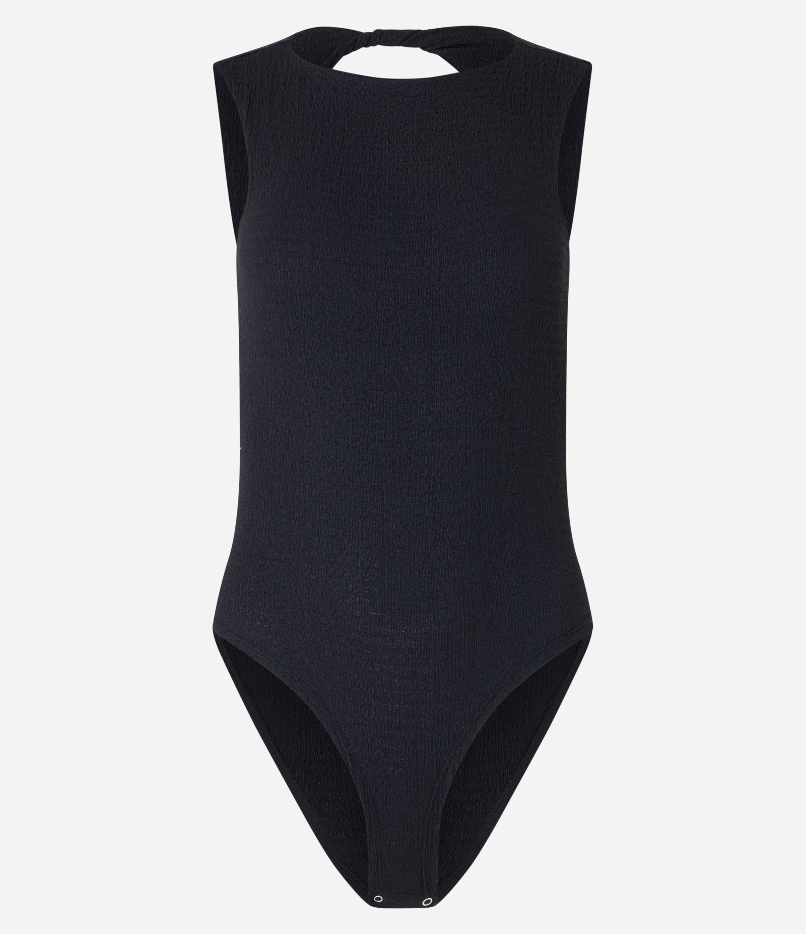 Body em Crepe Texturizado e Torcido nas Costas Preto 5