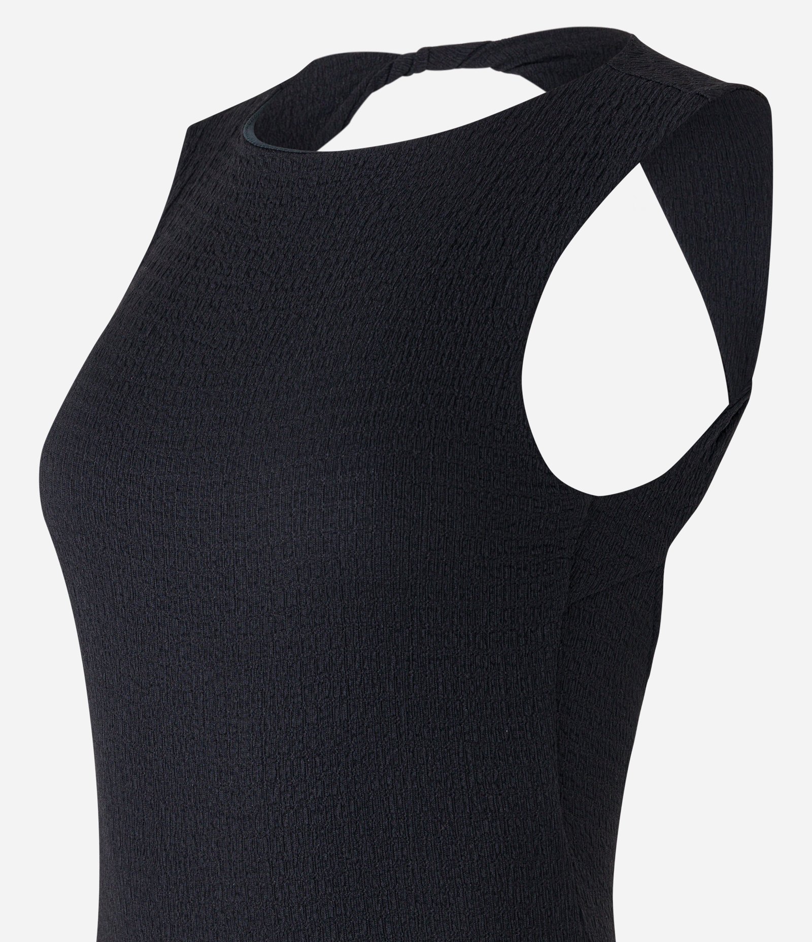 Body em Crepe Texturizado e Torcido nas Costas Preto 6