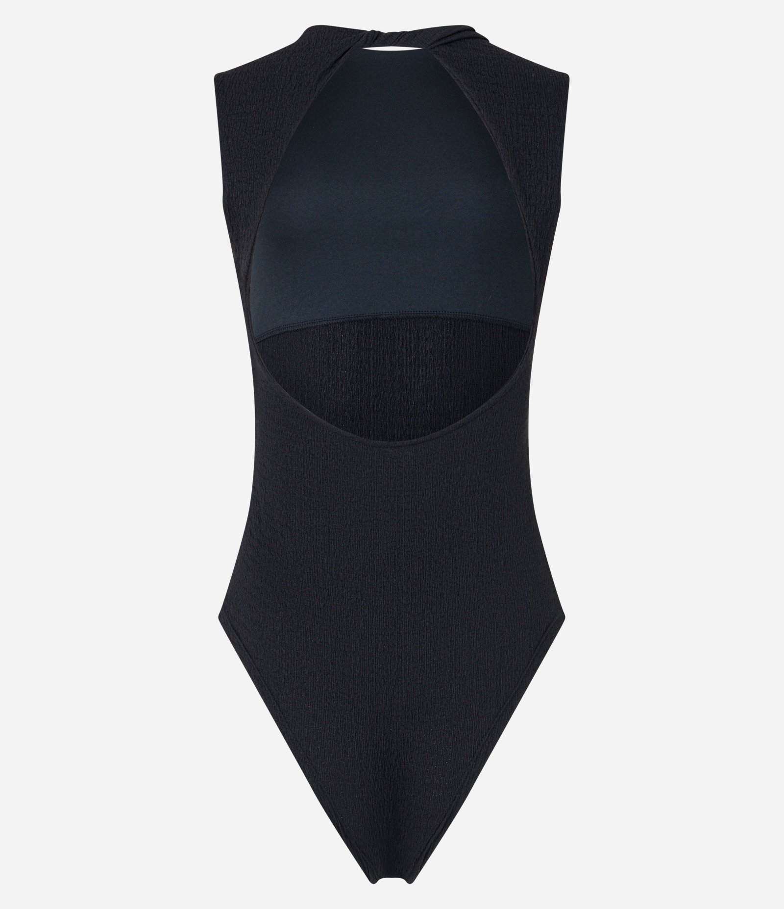 Body em Crepe Texturizado e Torcido nas Costas Preto 7