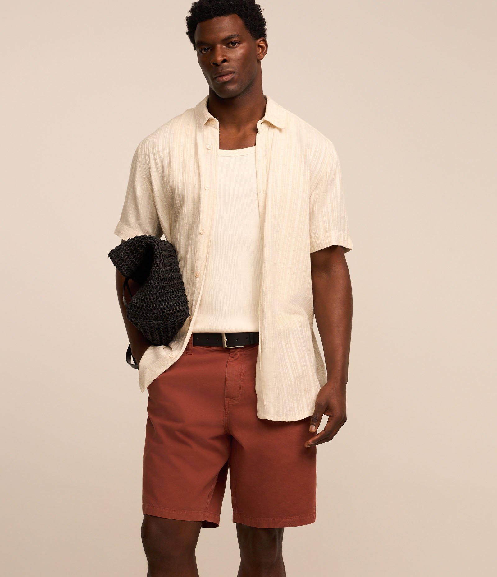 Bermuda Reta em Sarja com Bolso 2