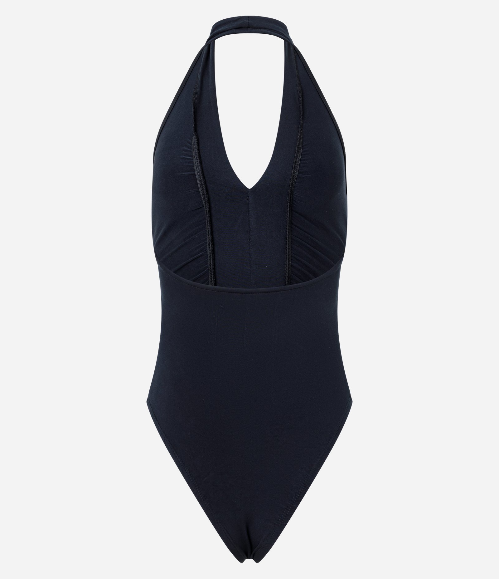 Body em Jersey Frente Única e Franzido Preto 6