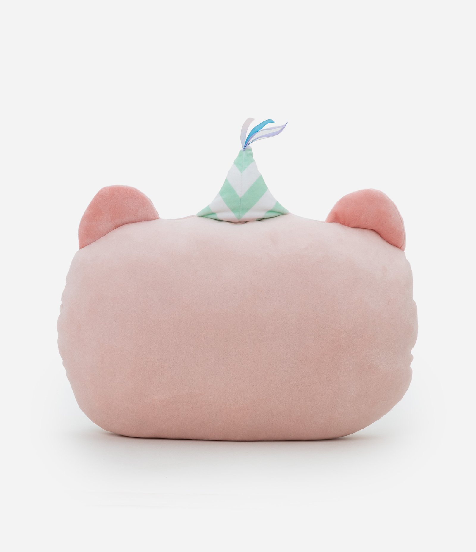 Almofada de Porquinho com Chapéu de Aniversário Rosa 3