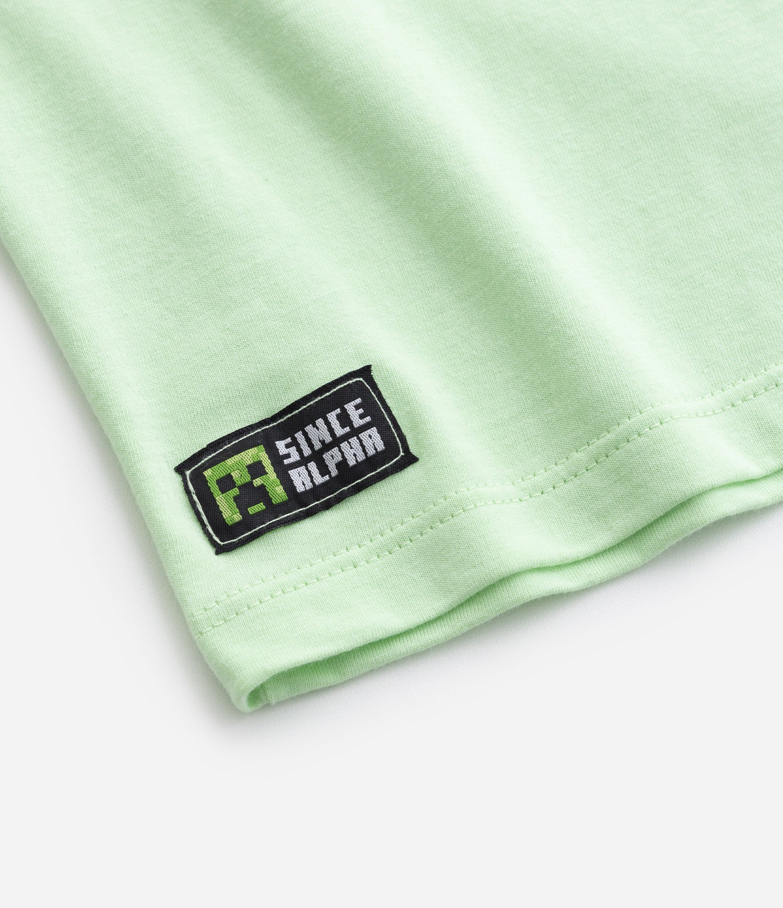 Camiseta Infantil com Estampa Frente e Costas Minecraft - Tam 5 a 14 Anos Verde 3