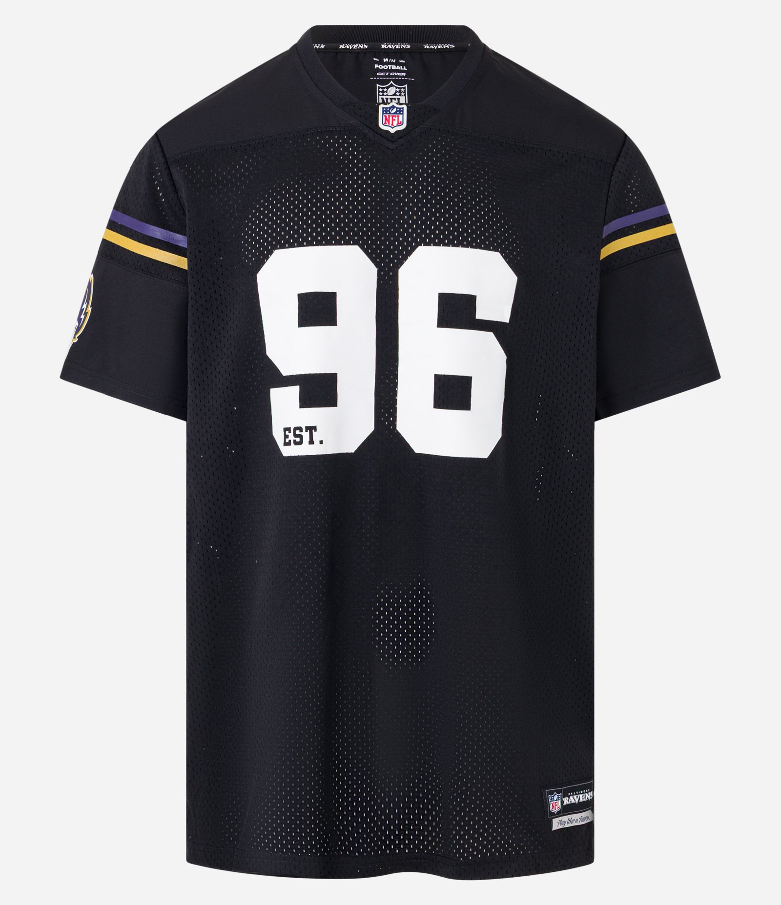 Camiseta Sportcore em Tecnologia Dry com Estampa NFL Ravens Preto 6