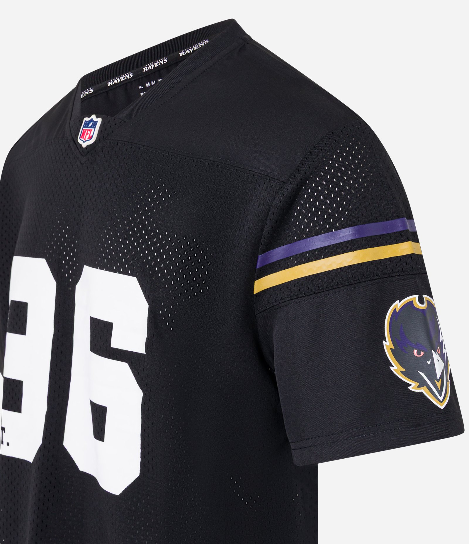 Camiseta Sportcore em Tecnologia Dry com Estampa NFL Ravens Preto 7