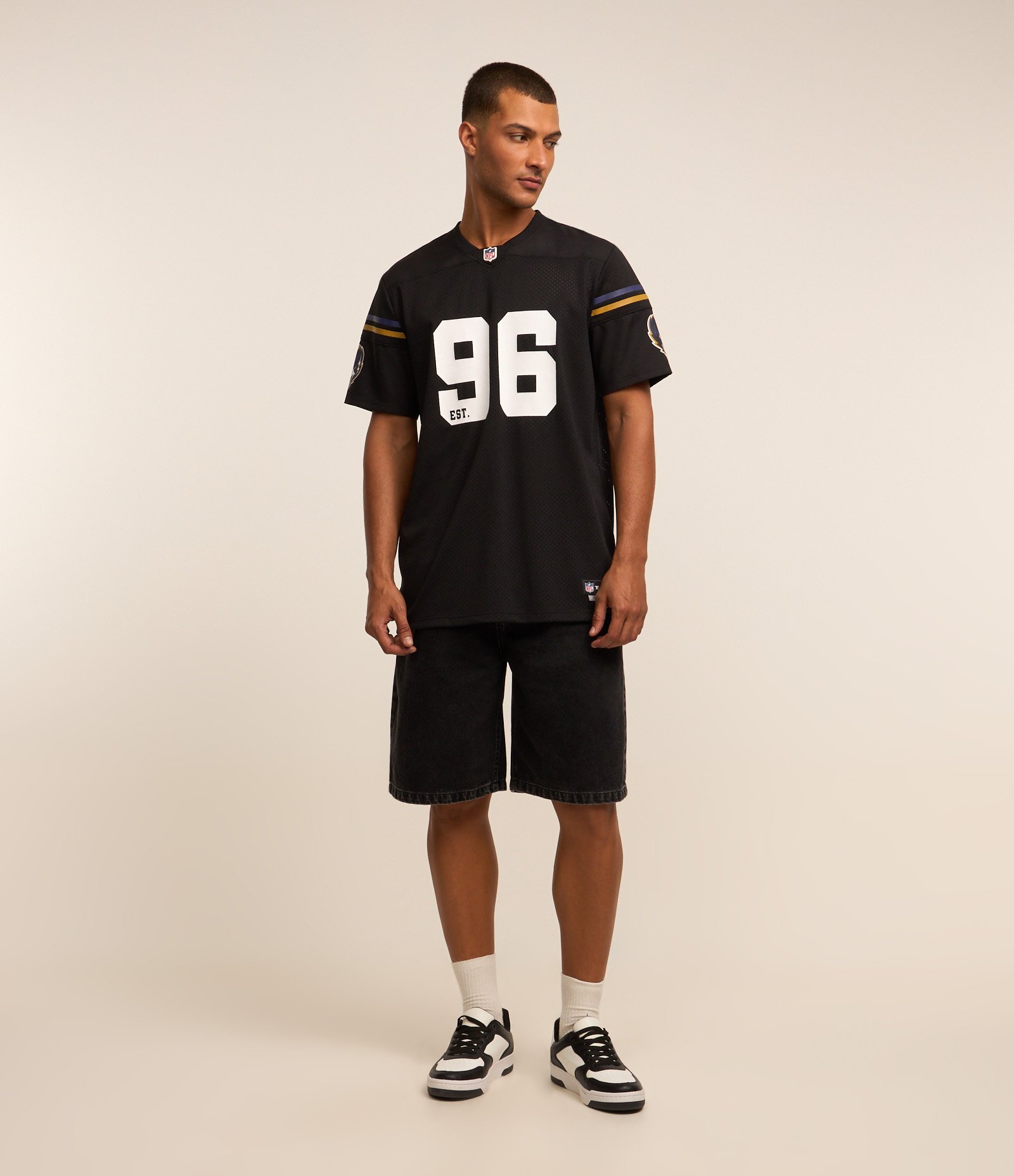 Camiseta Sportcore em Tecnologia Dry com Estampa NFL Ravens Preto 2