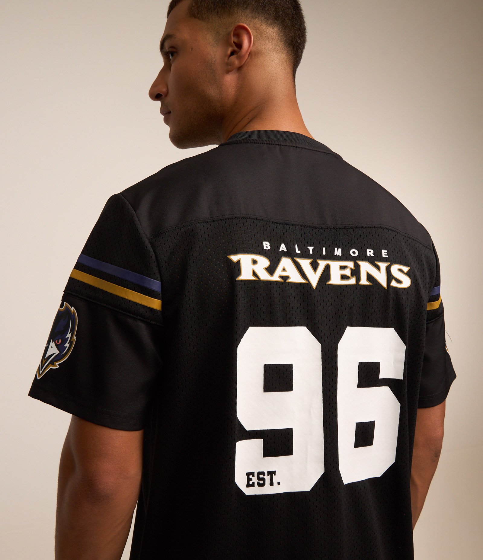Camiseta Sportcore em Tecnologia Dry com Estampa NFL Ravens Preto 3