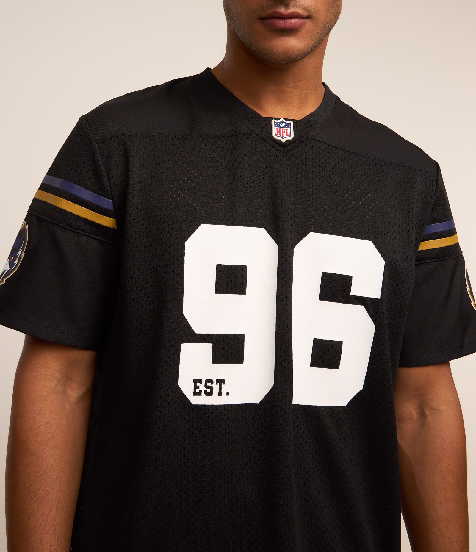 Camiseta Sportcore em Tecnologia Dry com Estampa NFL Ravens Preto 5