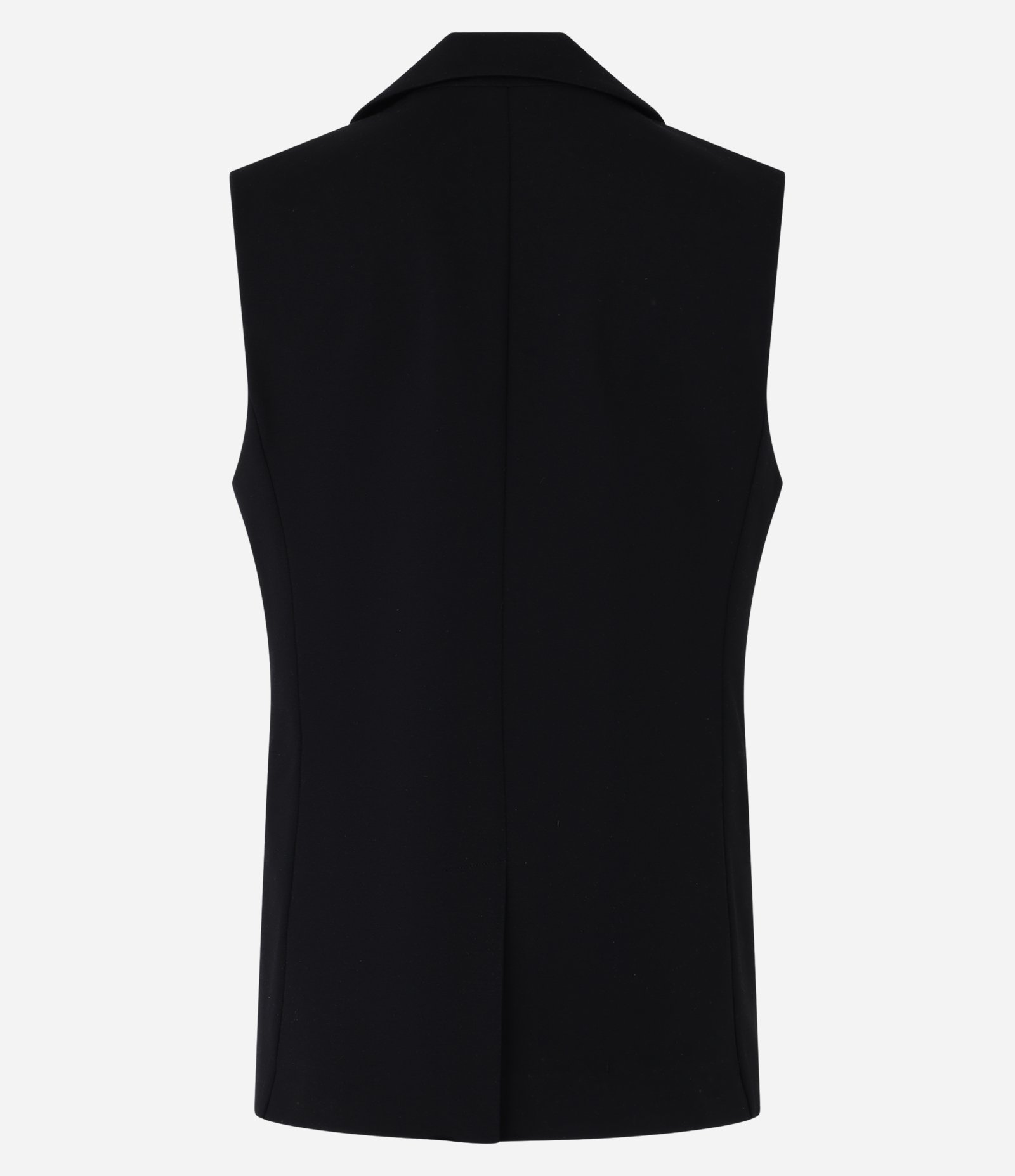 Colete Ponto Roma Fechamento em Botões e Bolsos Frontais Preto 7