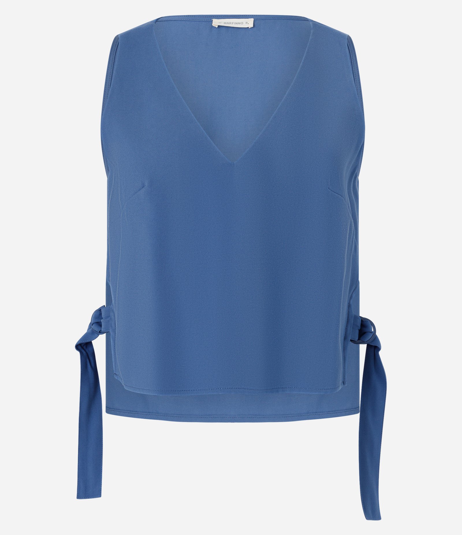 Blusa em Viscose com Alça Larga e Detalhe de Fivela na Lateral Azul 6