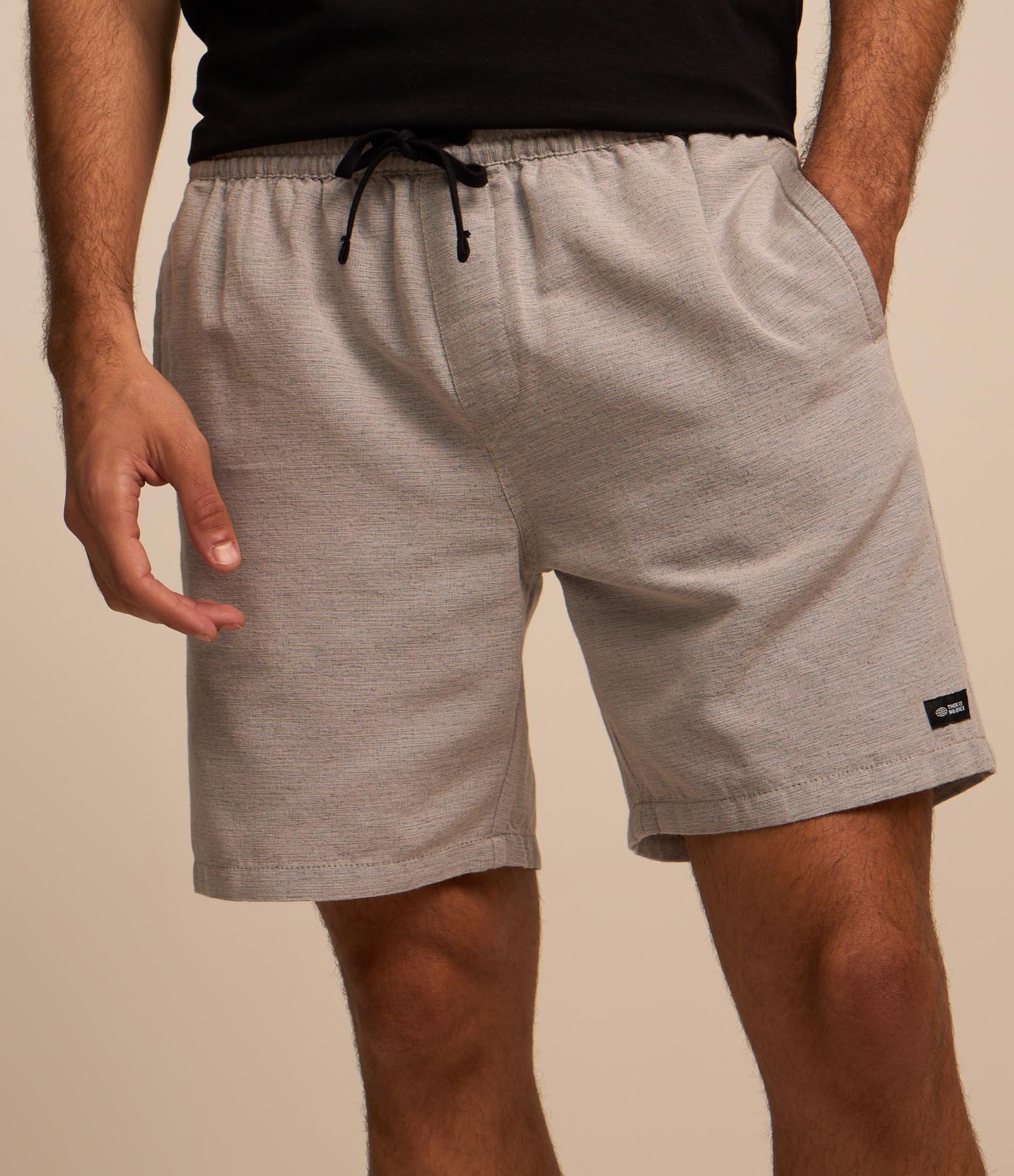 Bermuda em Algodão com Efeito Rajado Cinza 3