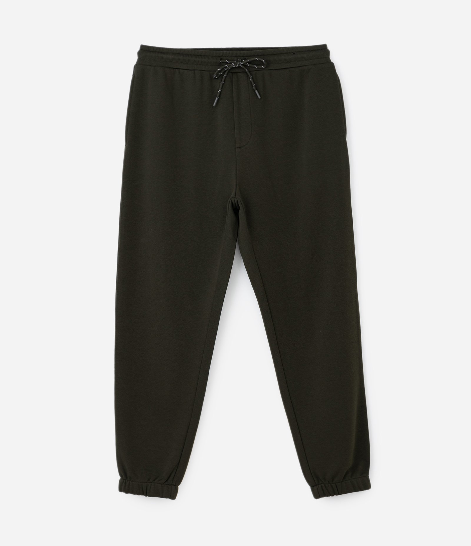 Calça Jogger em Moletom com Cós Elástico e Cordão Verde 5