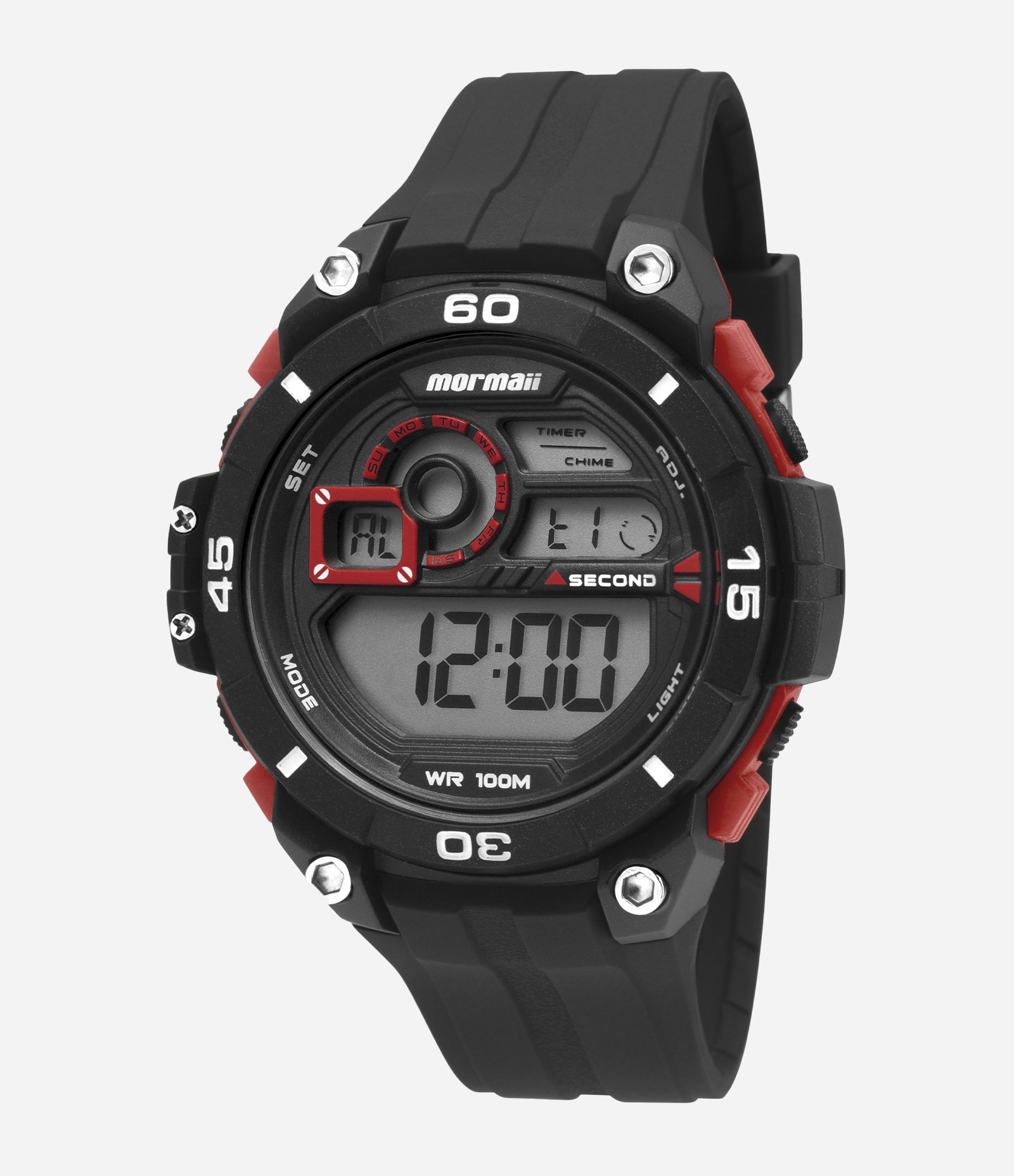 Relógio Mormaii Masculino Digital MO2019/8R Preto 1