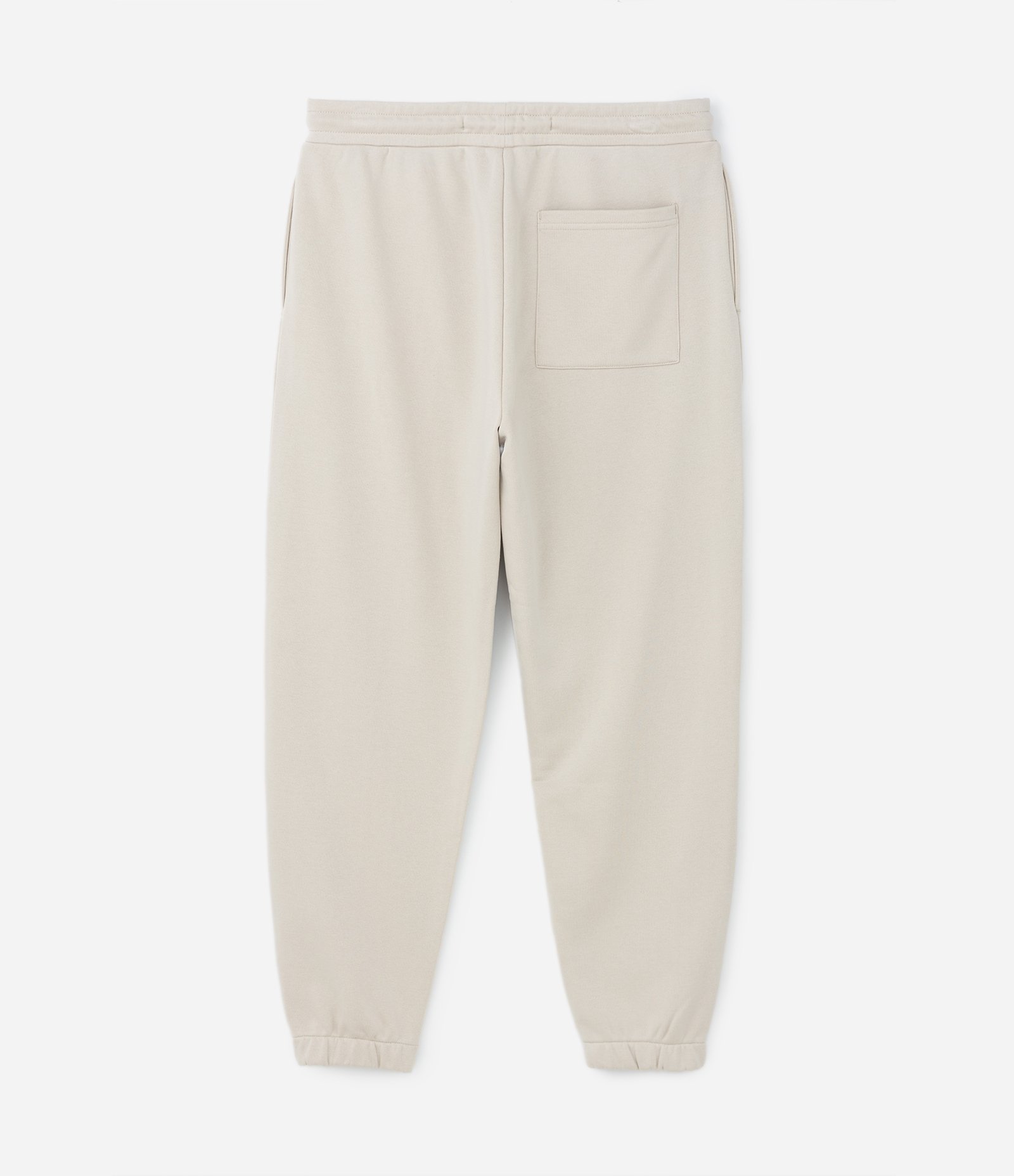 Calça Jogger em Moletom com Cós Elástico e Cordão Bege 6