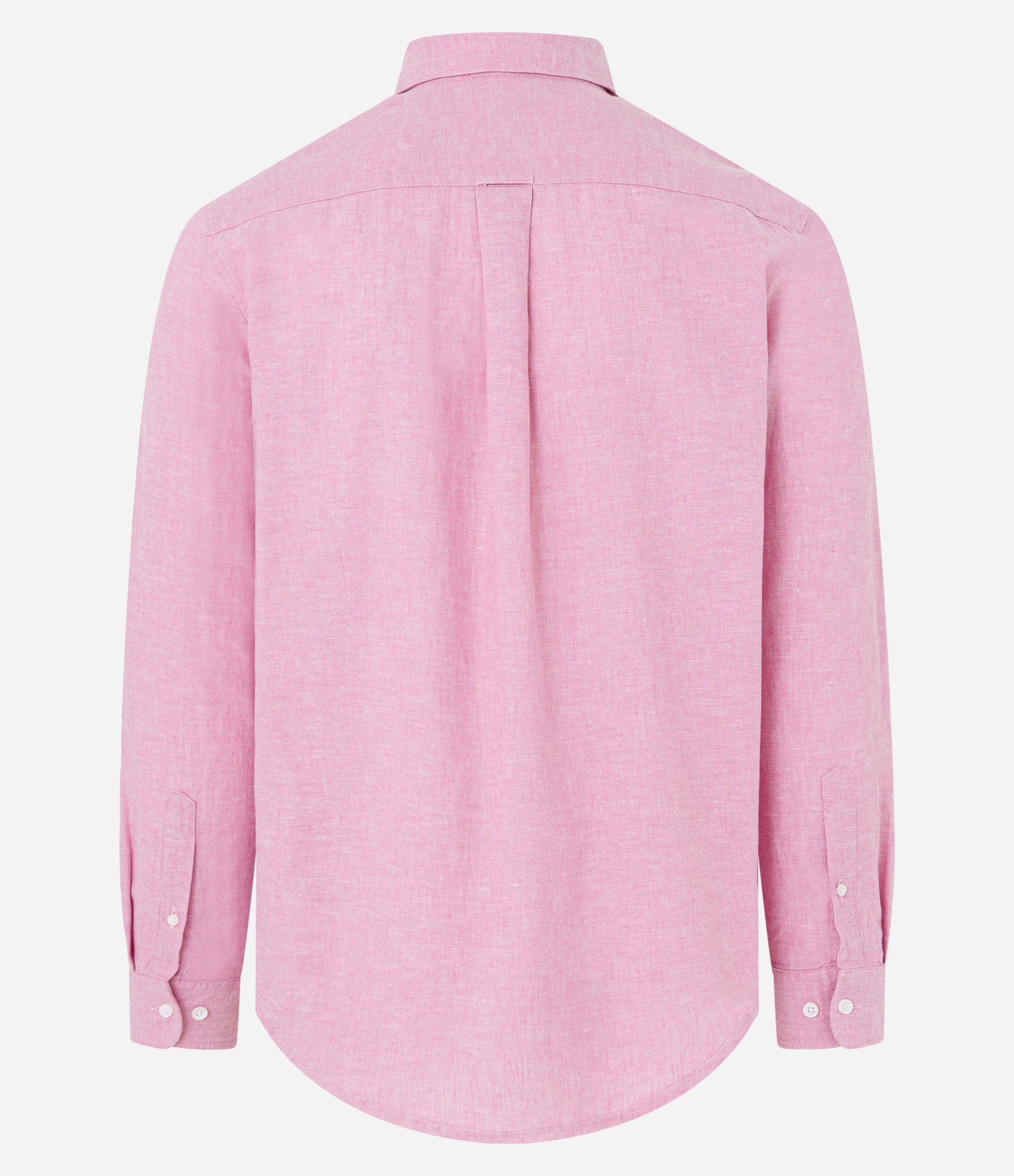 Camisa Regular Básica em Linho com Gola Colarinho 6