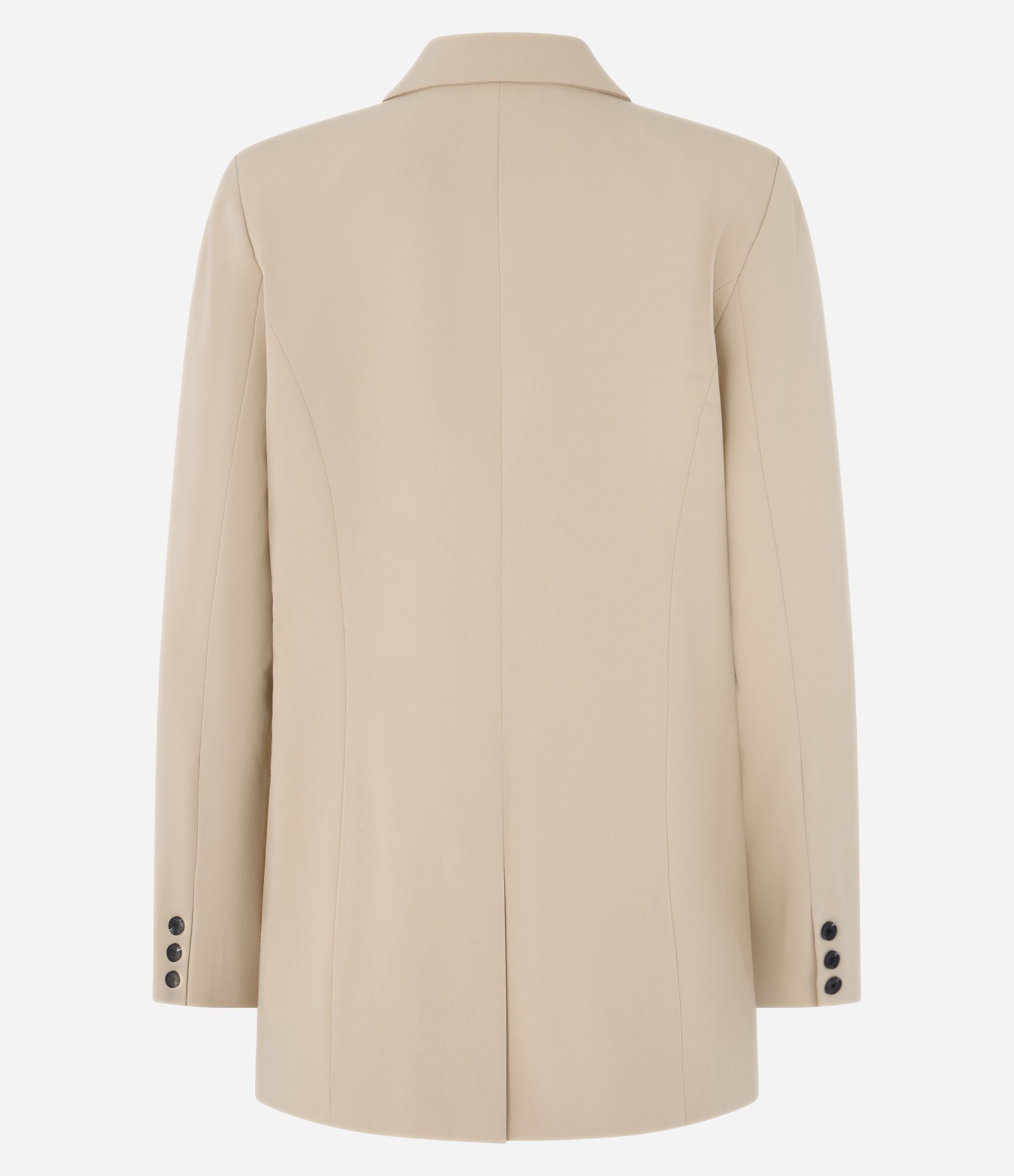 Blazer Oversized Alfaiatado com Botão Único Bege 7