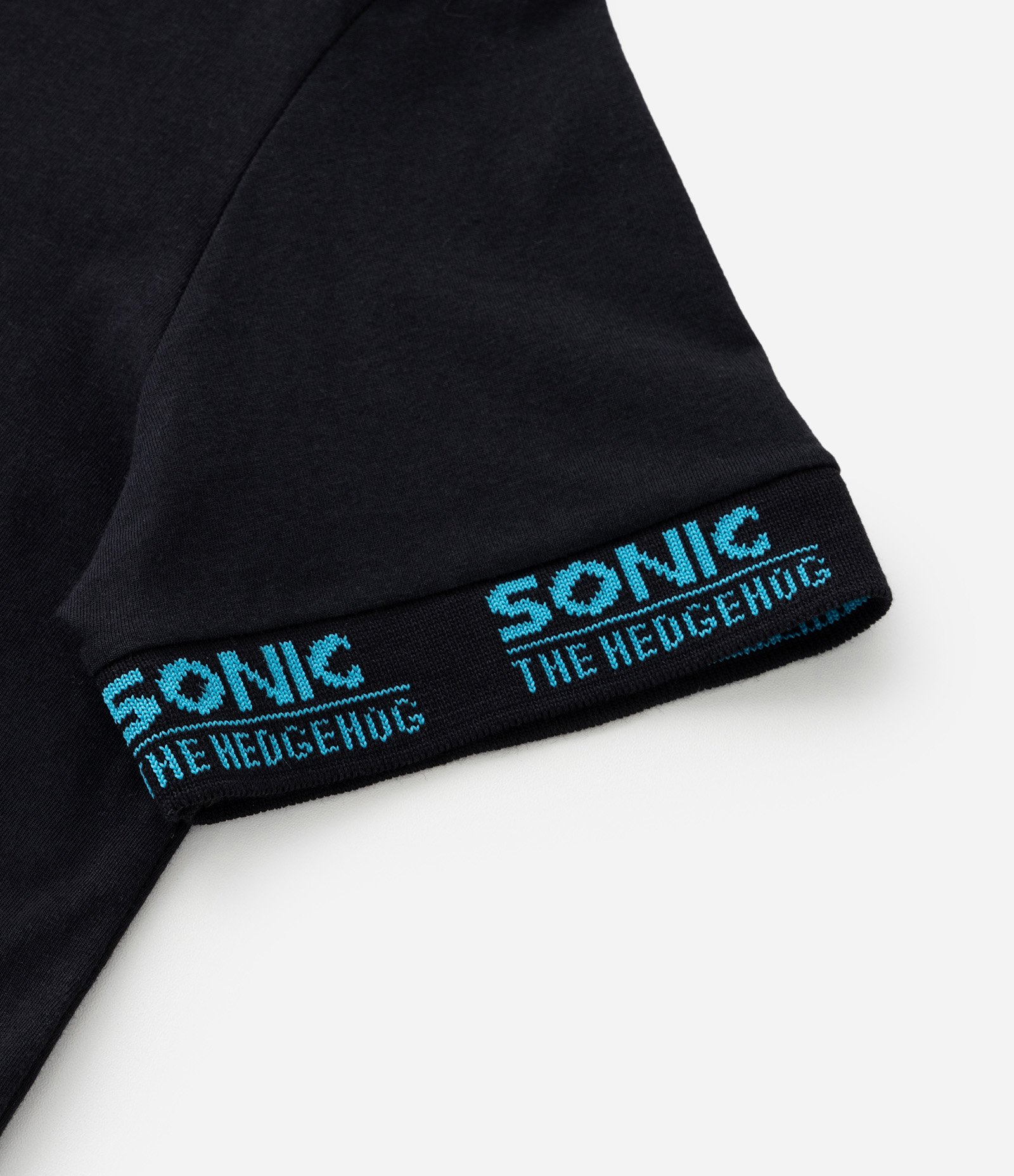 Camiseta Infantil com Estampa Sonic e Detalhe na Manga - Tam 4 a 12 Anos Preto 6