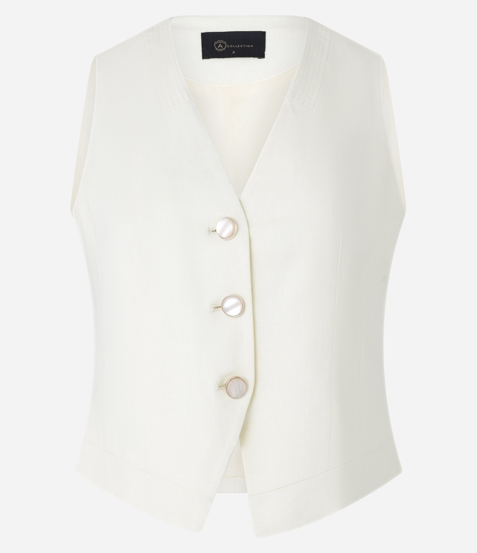 Colete em Viscolinho com Fechamento Frontal Amarelo 4