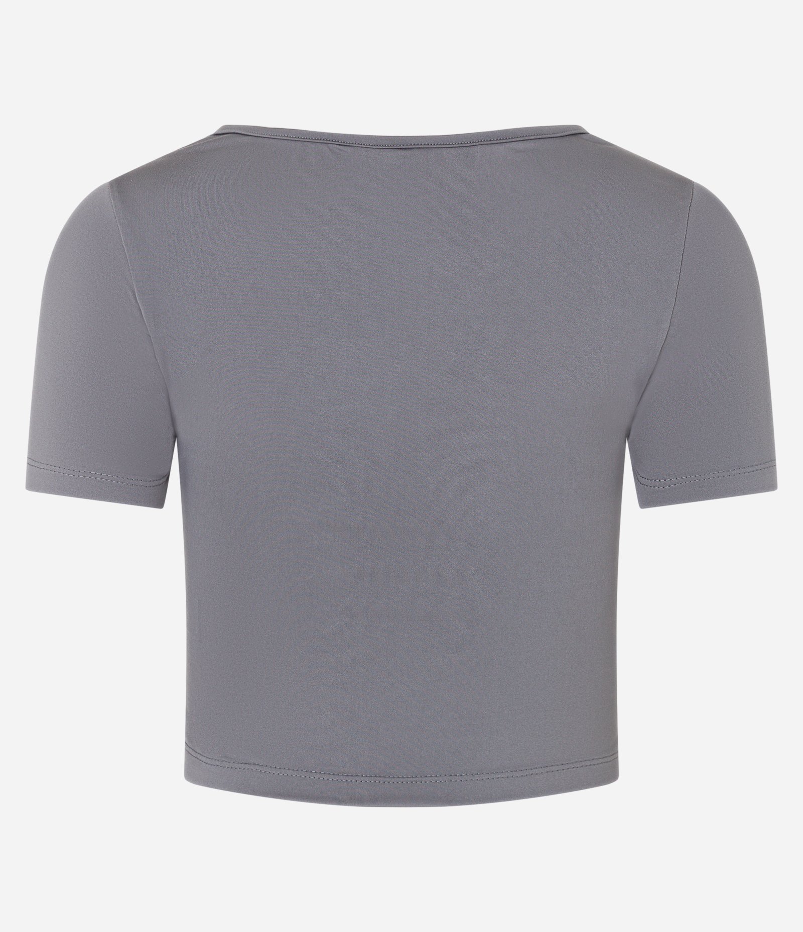 Blusa em Microfibra com Drapeados Frontais Cinza 5