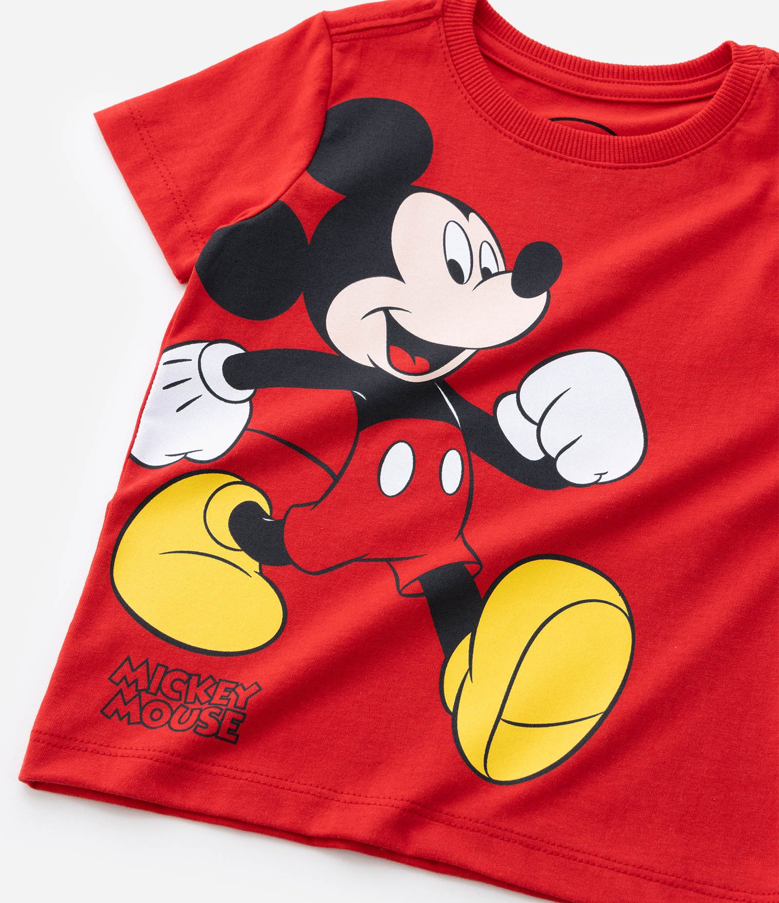 Camiseta Infantil com Estampa do Mickey - Tam 1 a 5 Anos Vermelho 5