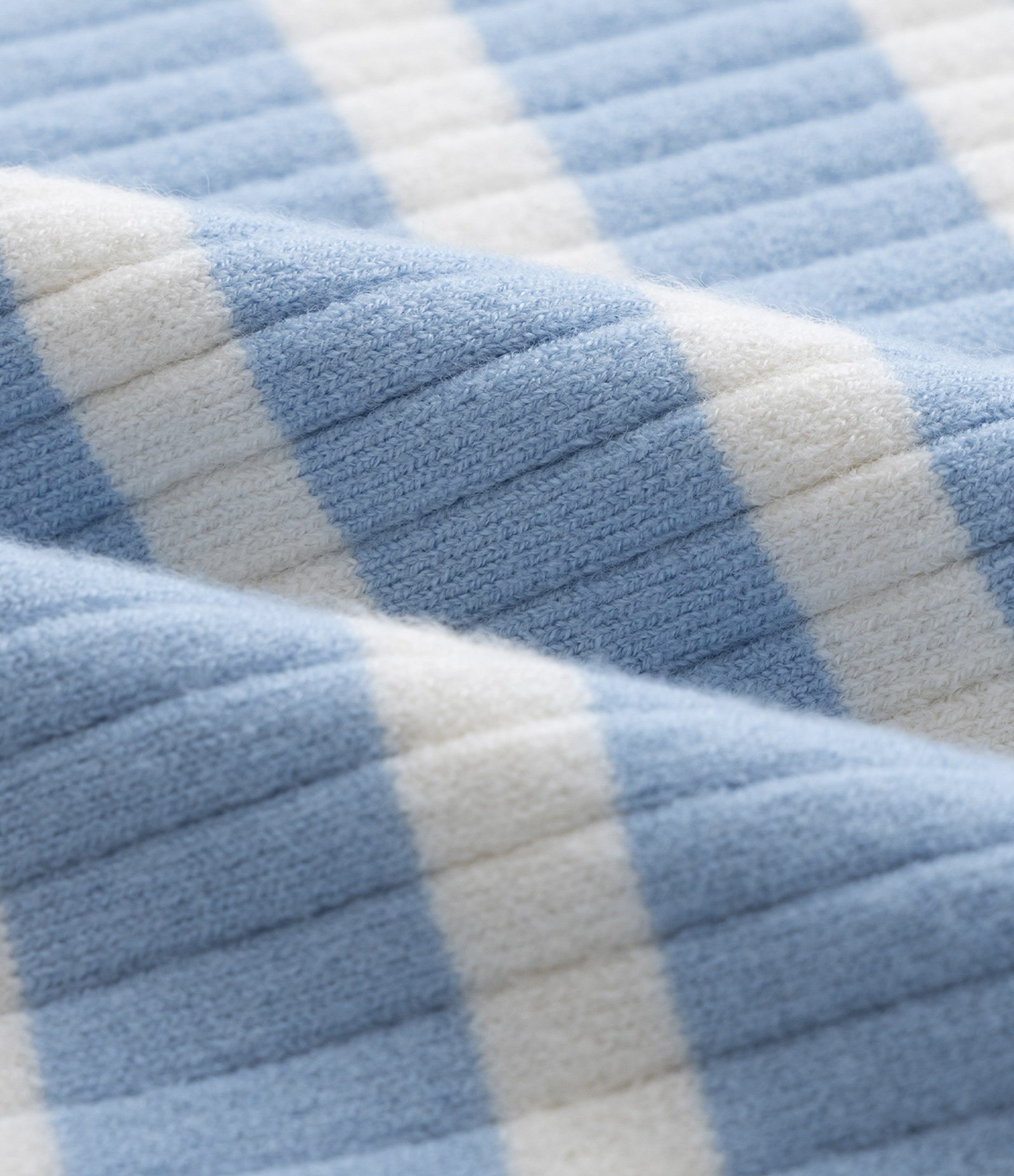 Blusa Infantil Canelada e Estampa de Listras - Tam 1 a 5 Anos Azul/Branco 4