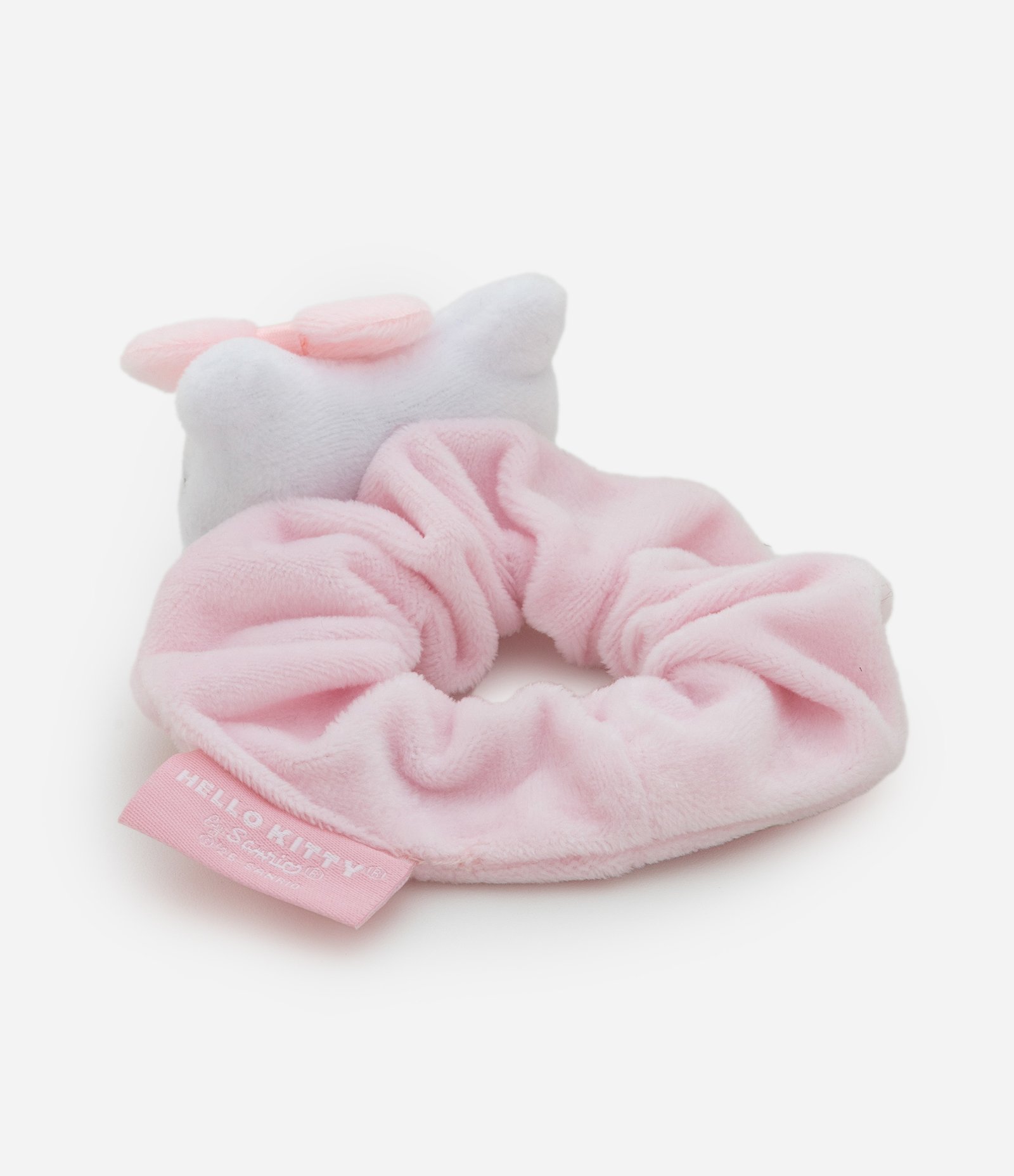 Scrunchie Infantil em Veludo da Hello Kitty 3D Rosa 3