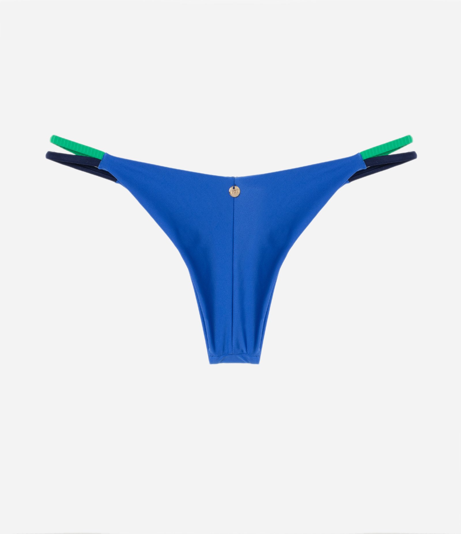 Biquíni Calcinha String em Poliamida com Lateral Dupla Azul 6