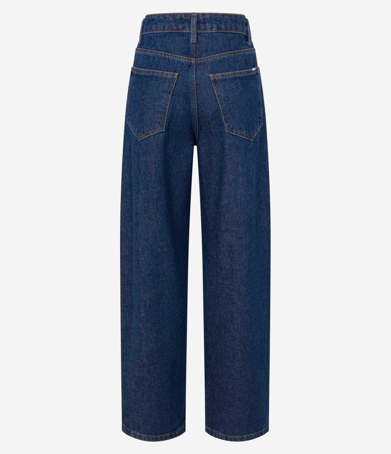 Calça Reta em Jeans com Brilhos Aplicados Azul 6