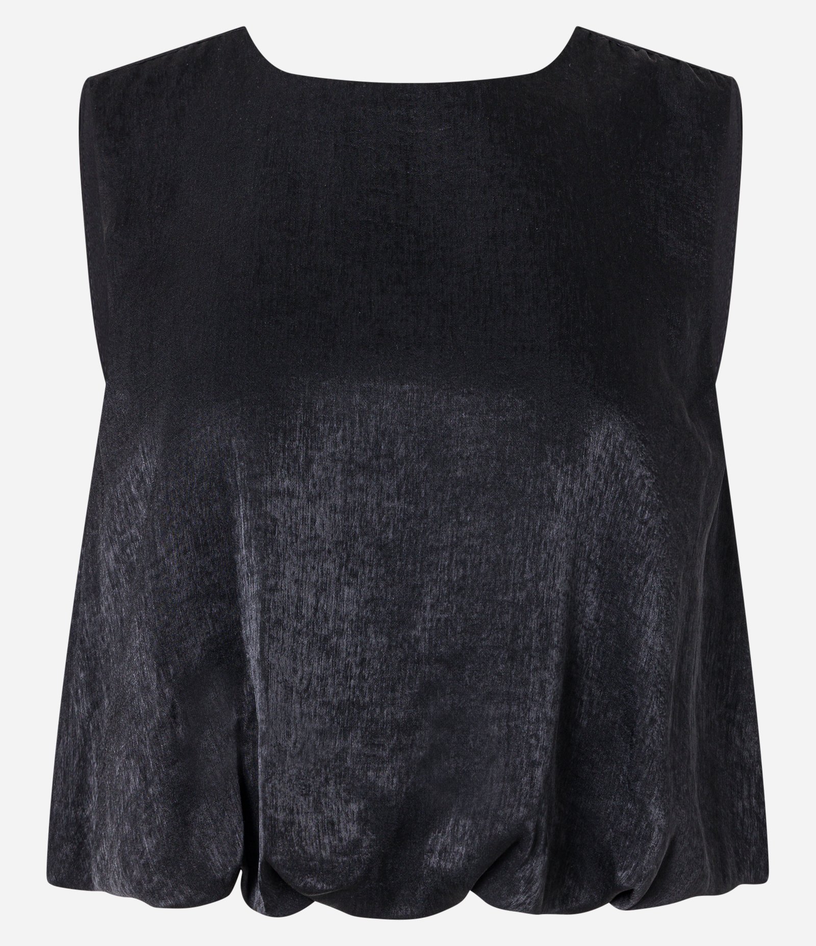Blusa Balonê em Chiffon com Pregas nas Costas Preto 5