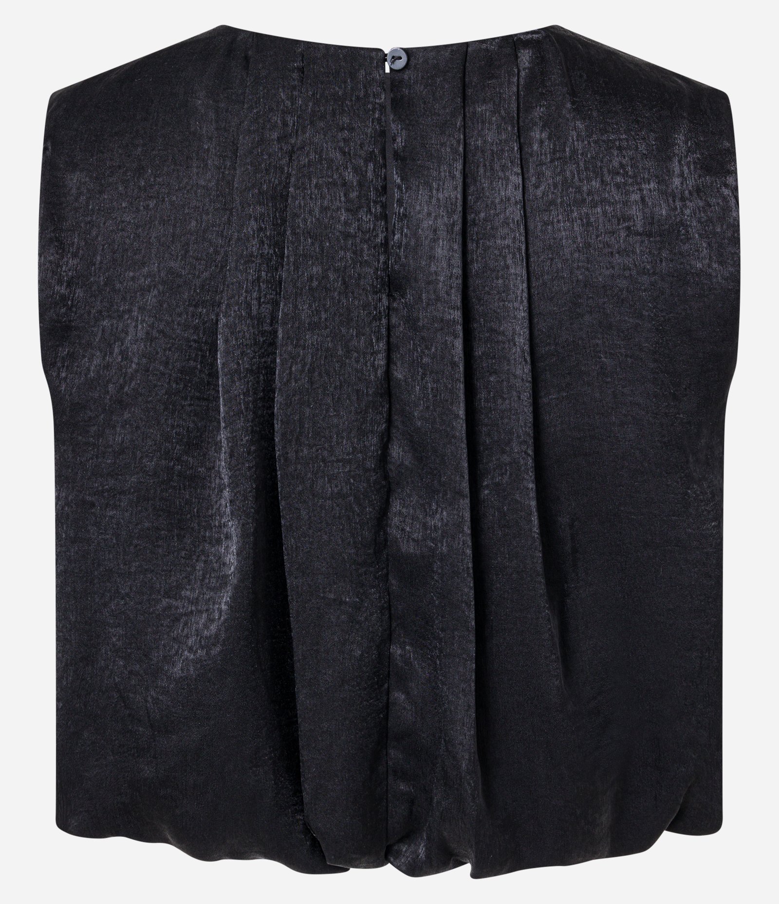 Blusa Balonê em Chiffon com Pregas nas Costas Preto 6