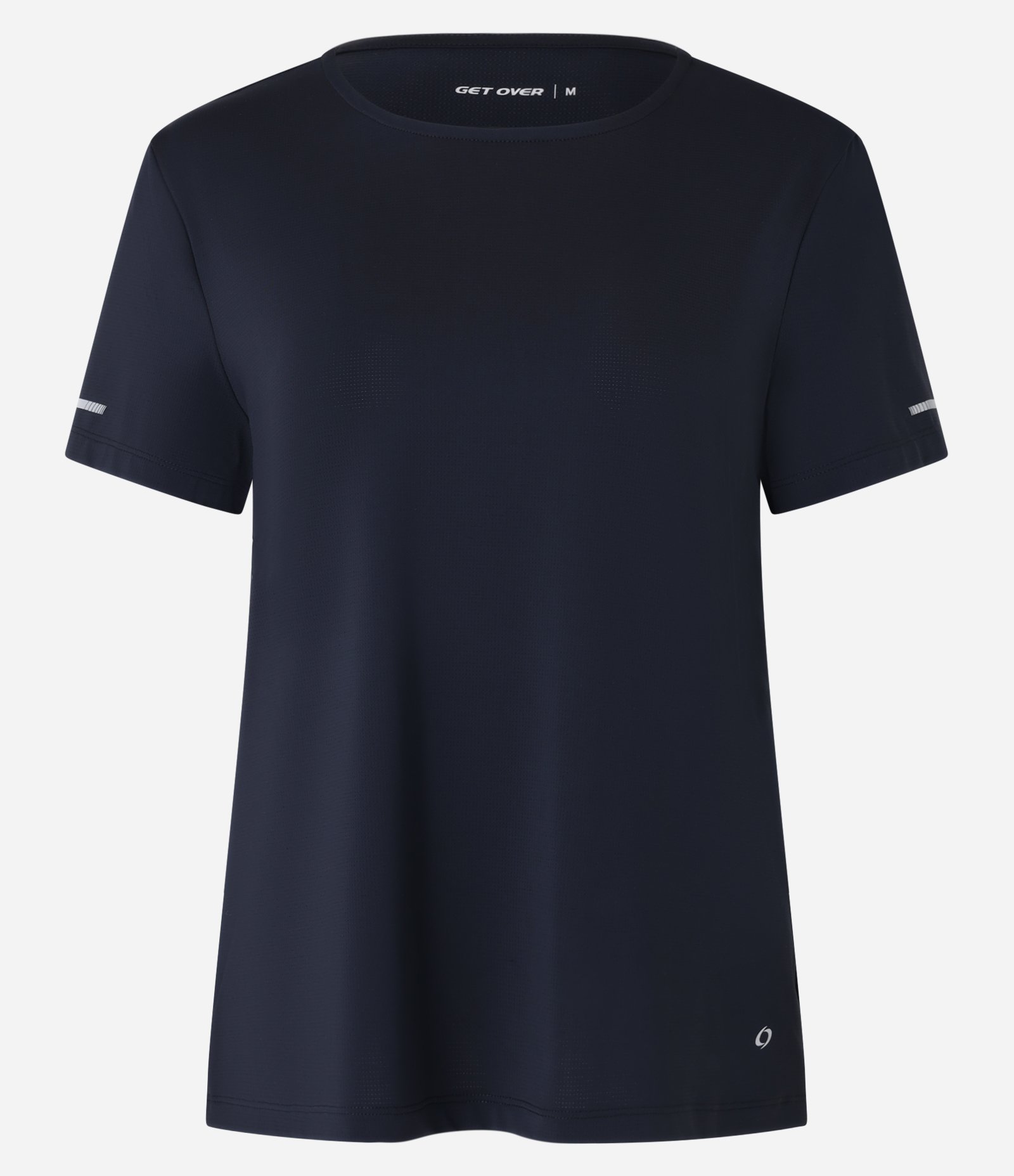 Camiseta Esportiva Regular Texturizada com Detalhe Refletivo Preto 4