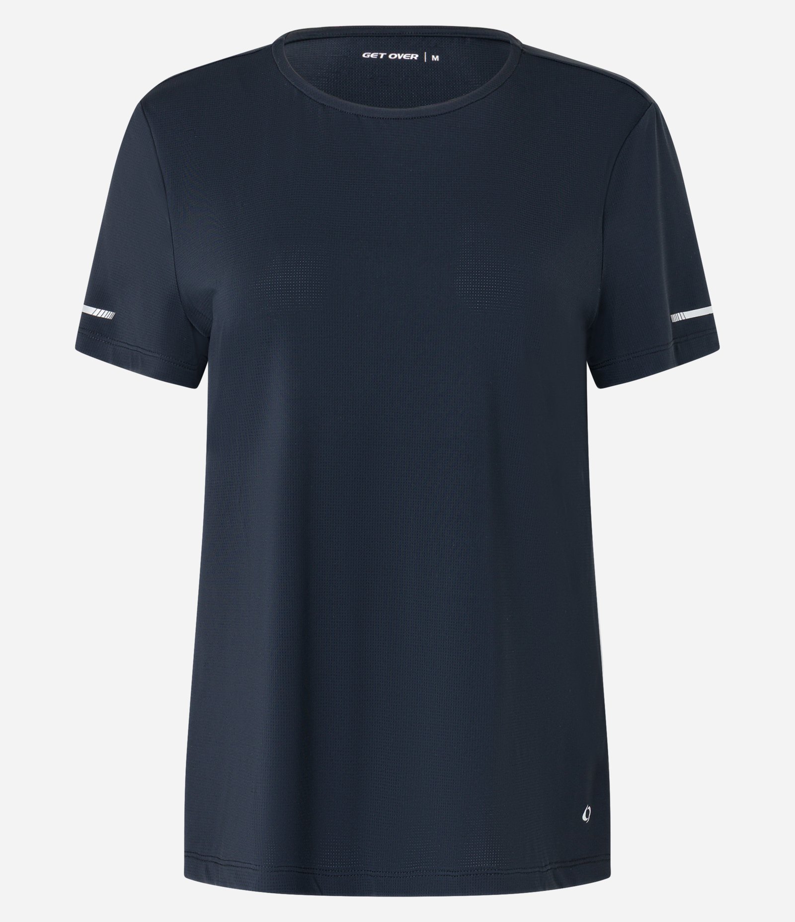 Camiseta Esportiva Regular Texturizada com Detalhe Refletivo Preto 5