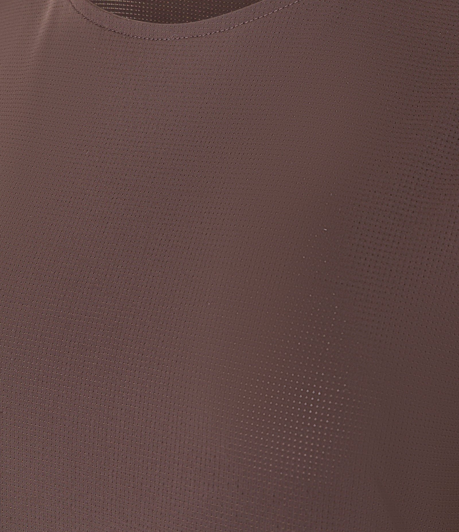 Camiseta Esportiva Regular Texturizada com Detalhe Refletivo Marrom 6