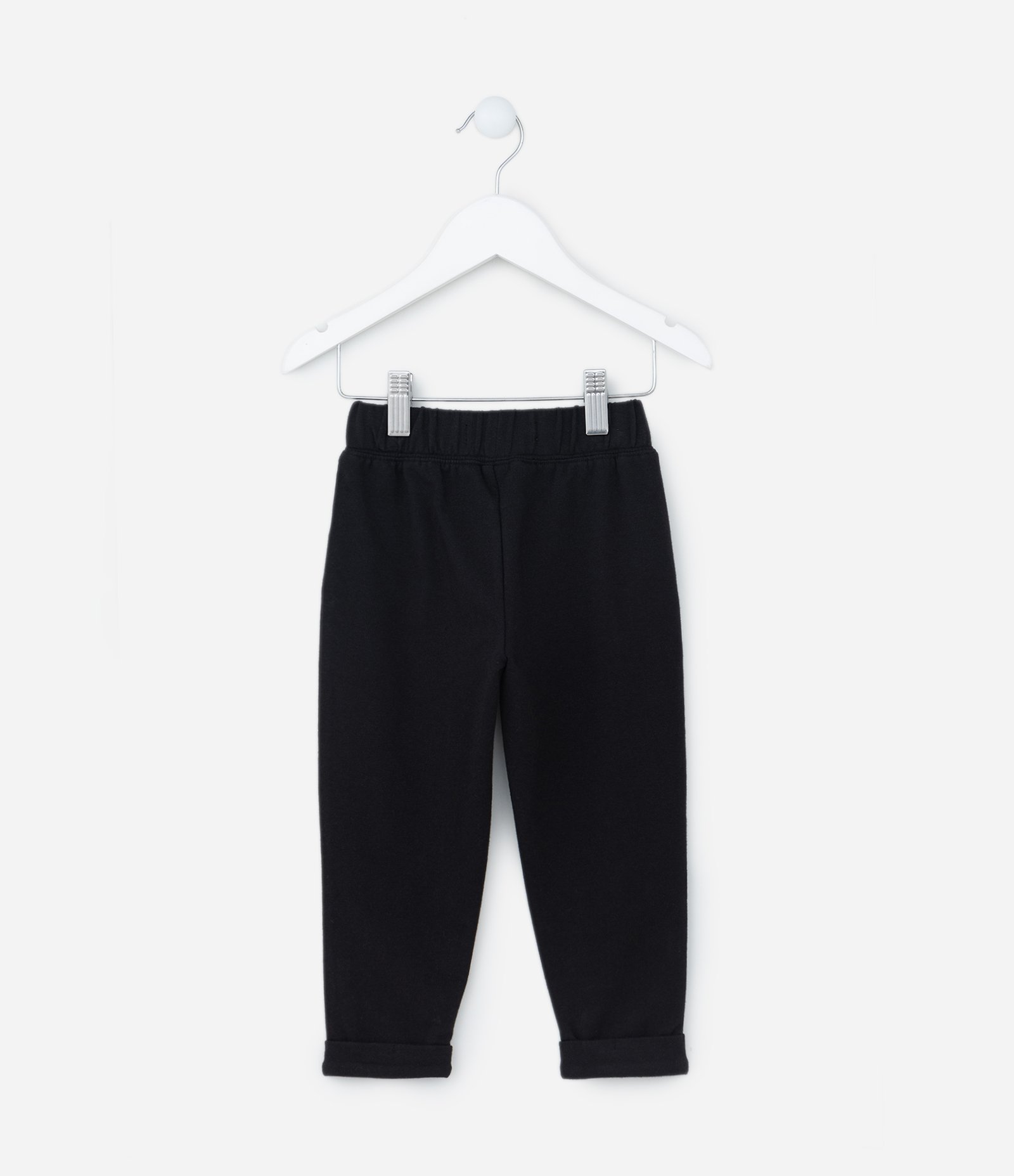 Calça Jogger Infantil com Lacinho Aplicado - Tam 1 a 5 Anos Preto 2