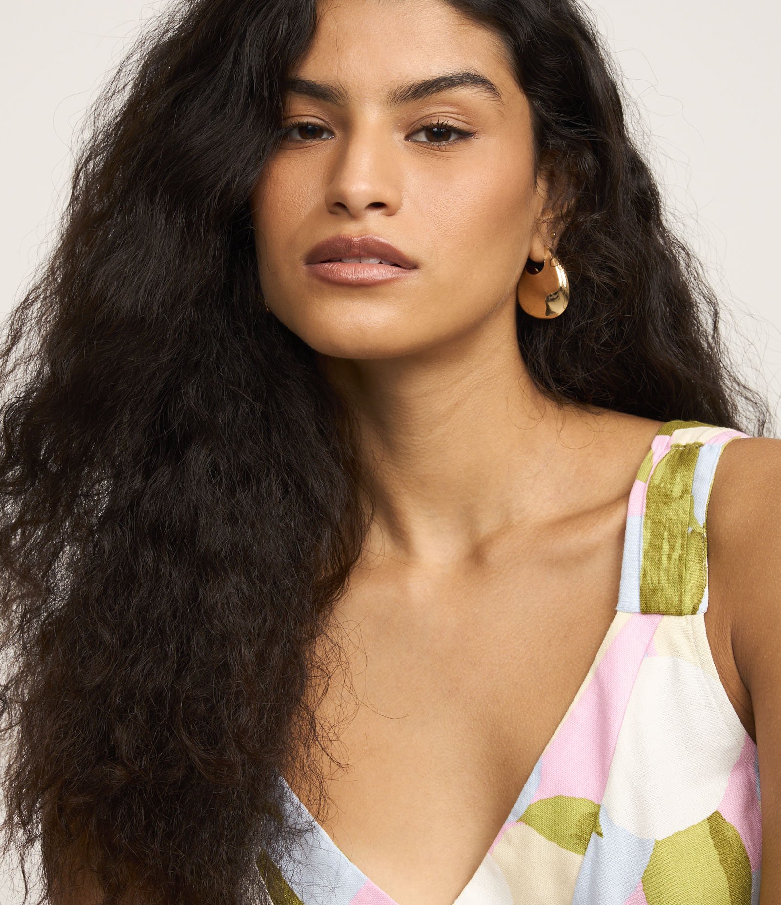 Blusa em Viscolinho com Estampa Geométrica Multicores 3