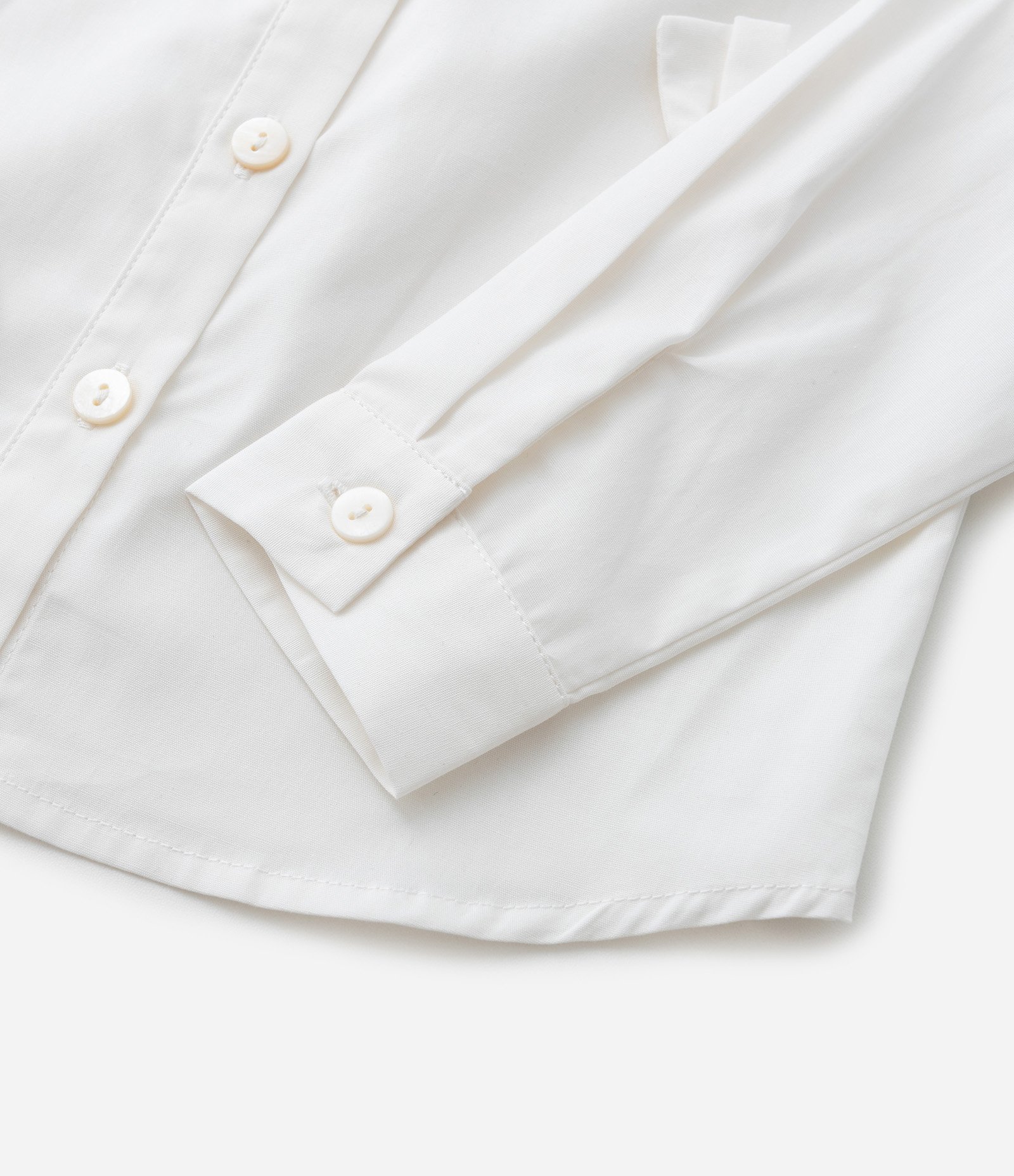 Camisa Infantil em Tricoline com Laços Aplicados - Tam 1 a 5 Anos Branco 3