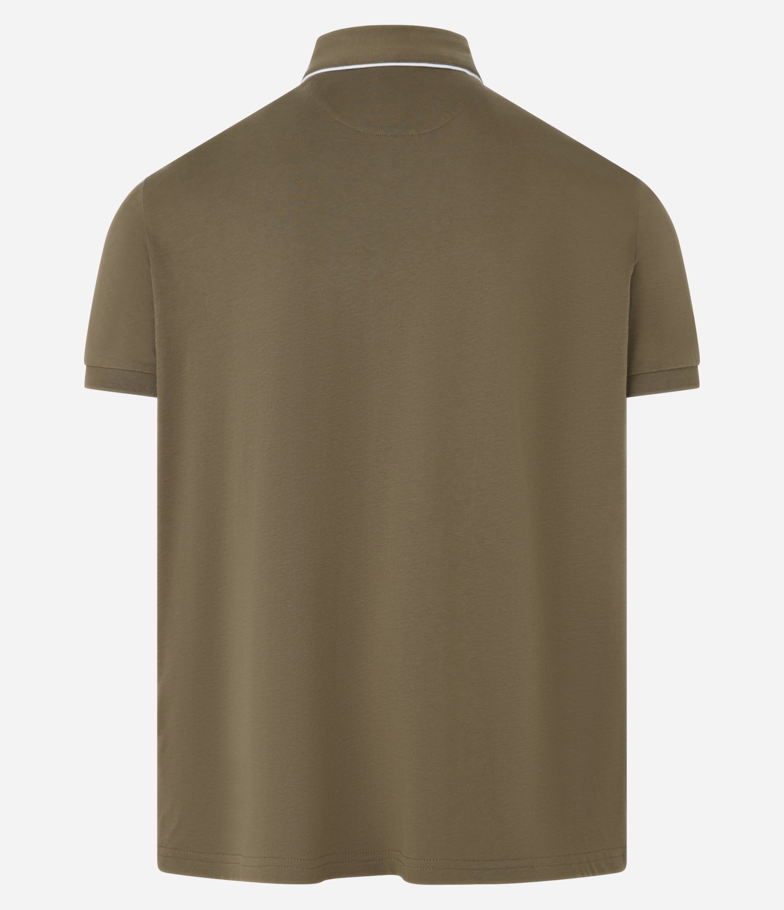 Camisa Polo Regular em Algodão Peruano com Detalhe Contrastante na Gola Verde 6