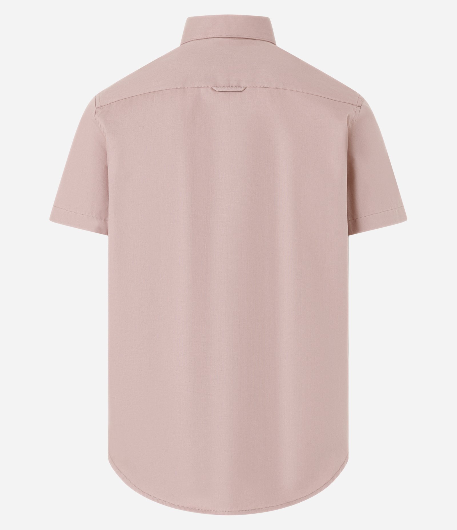 Camisa Comfort em Oxford com Gola Colarinho e Manga Curta Rosa 5