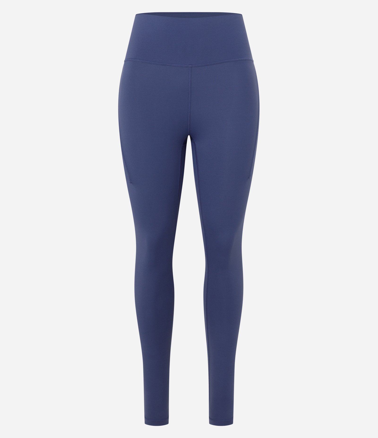 Calca Legging Esportiva em Microfibra com Bolsos Azul Médio 6