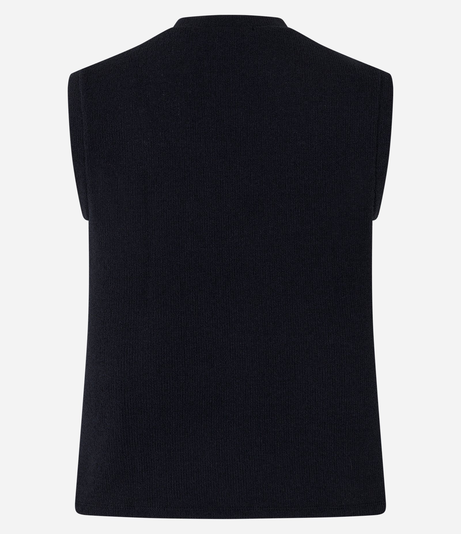 Blusa Alongada e Texturizada com Botões Preto 7