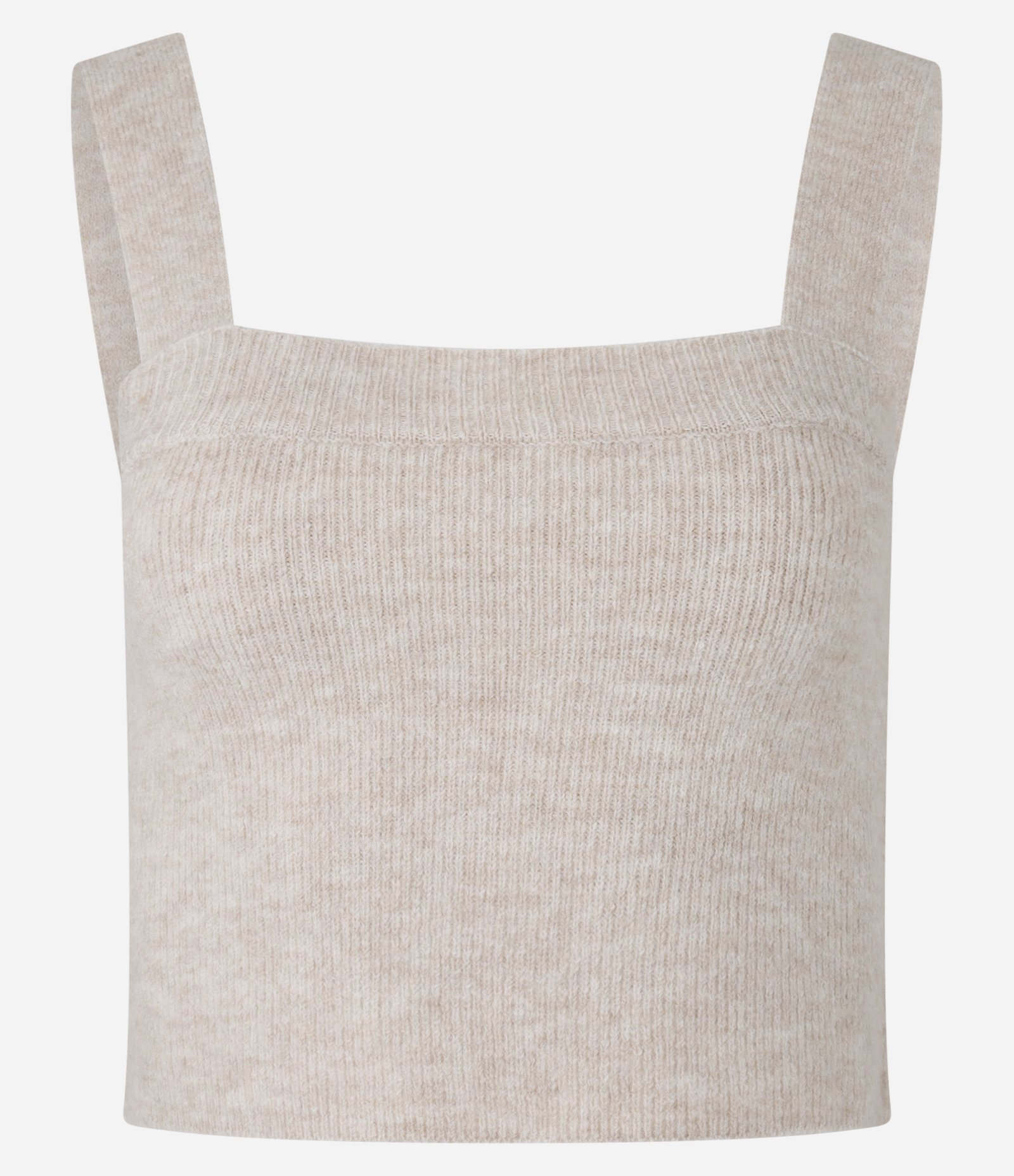 Blusa em Tricô com Decote Quadrado e Alça Larga 5